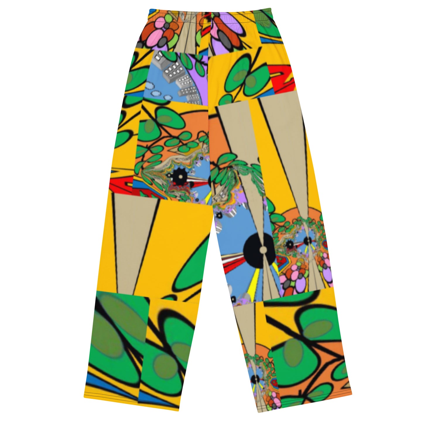 All-over print unisex wide-leg pants