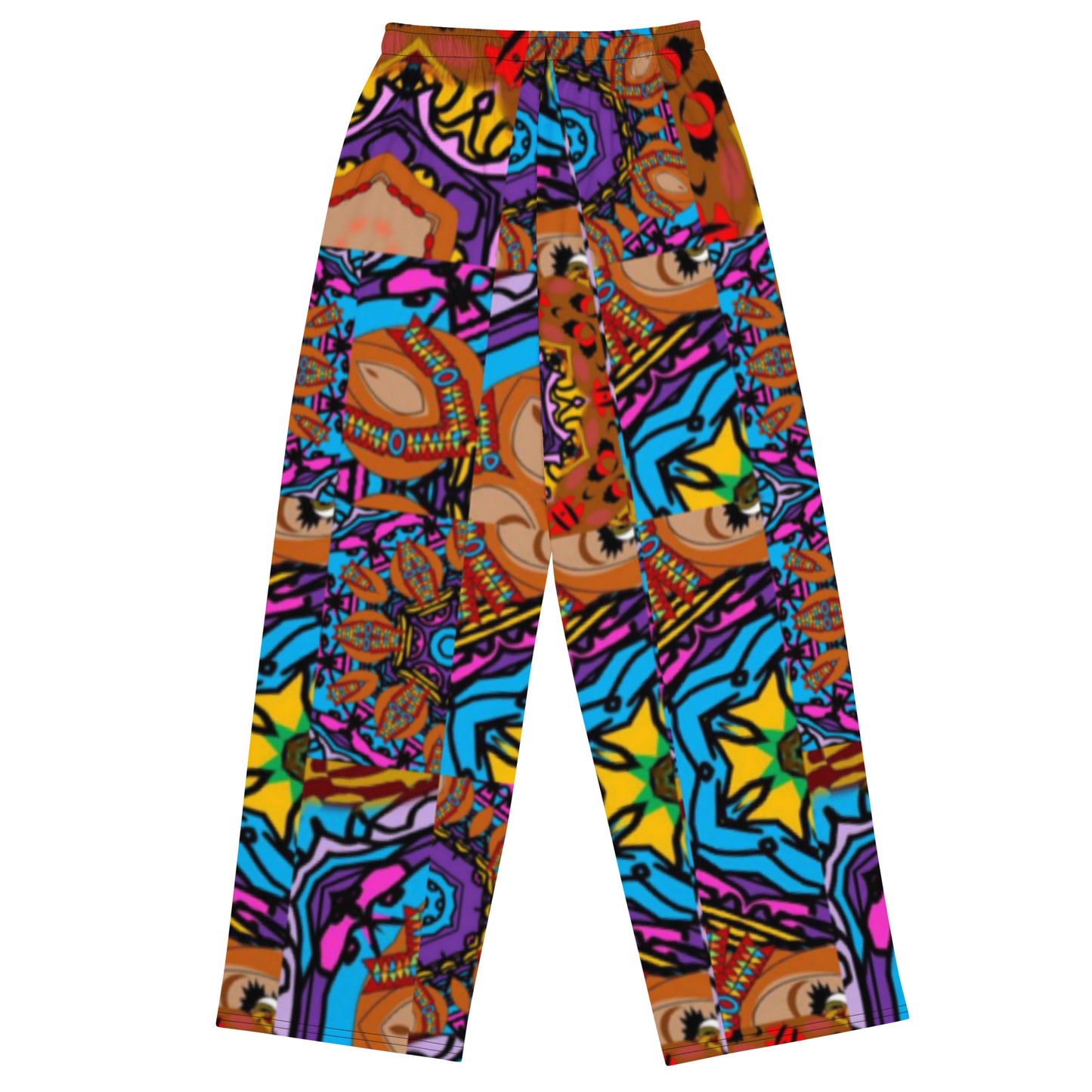 All-over print unisex wide-leg pants