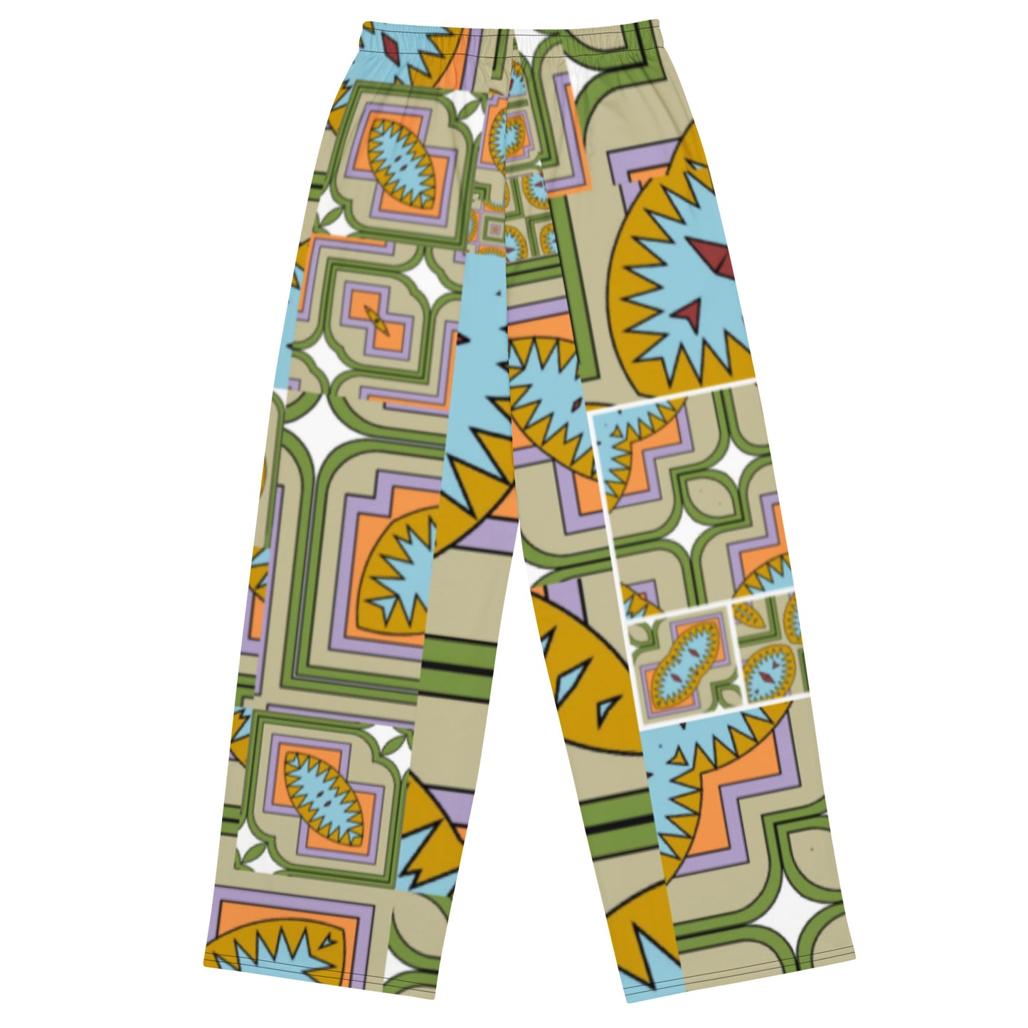 All-over print unisex wide-leg pants