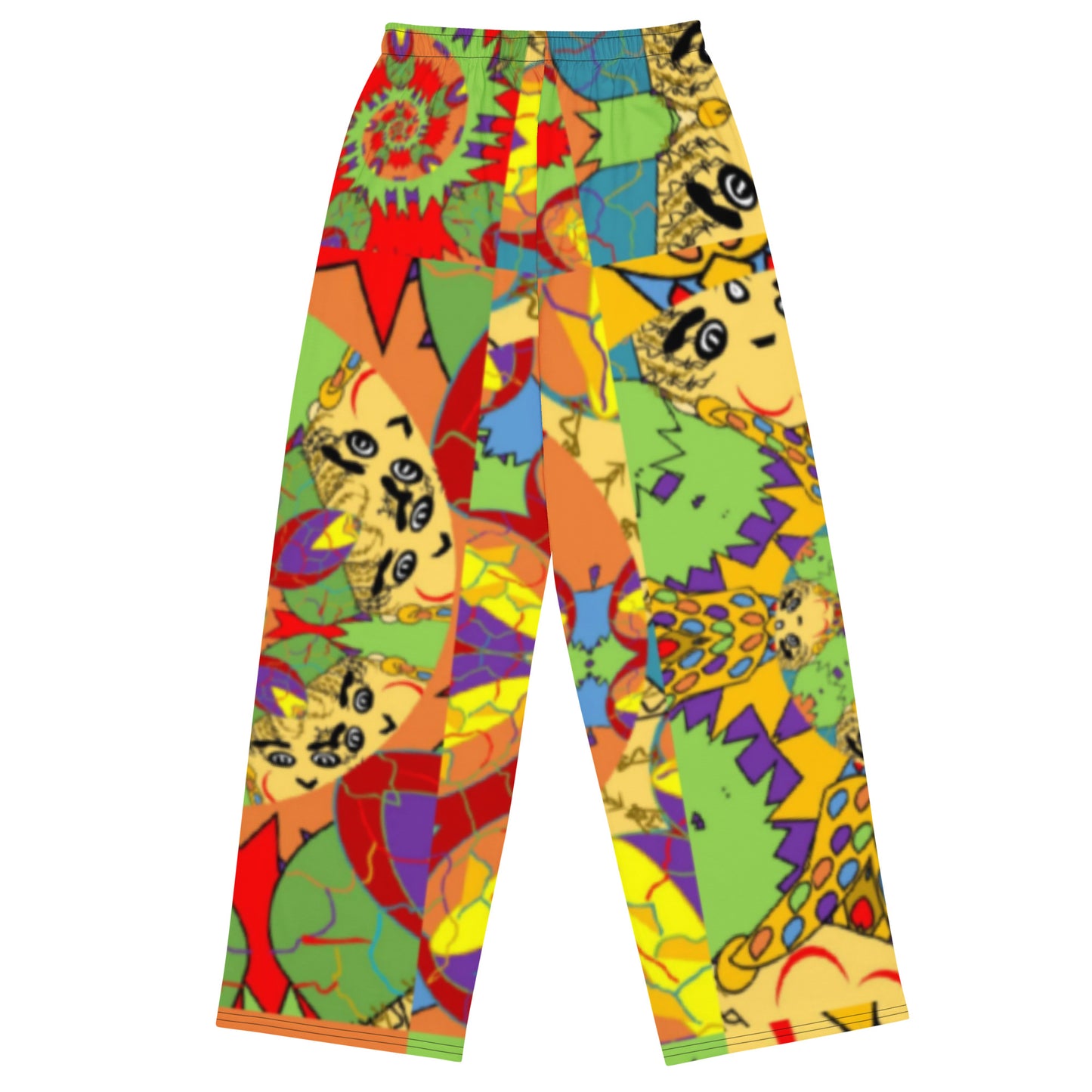 All-over print unisex wide-leg pants