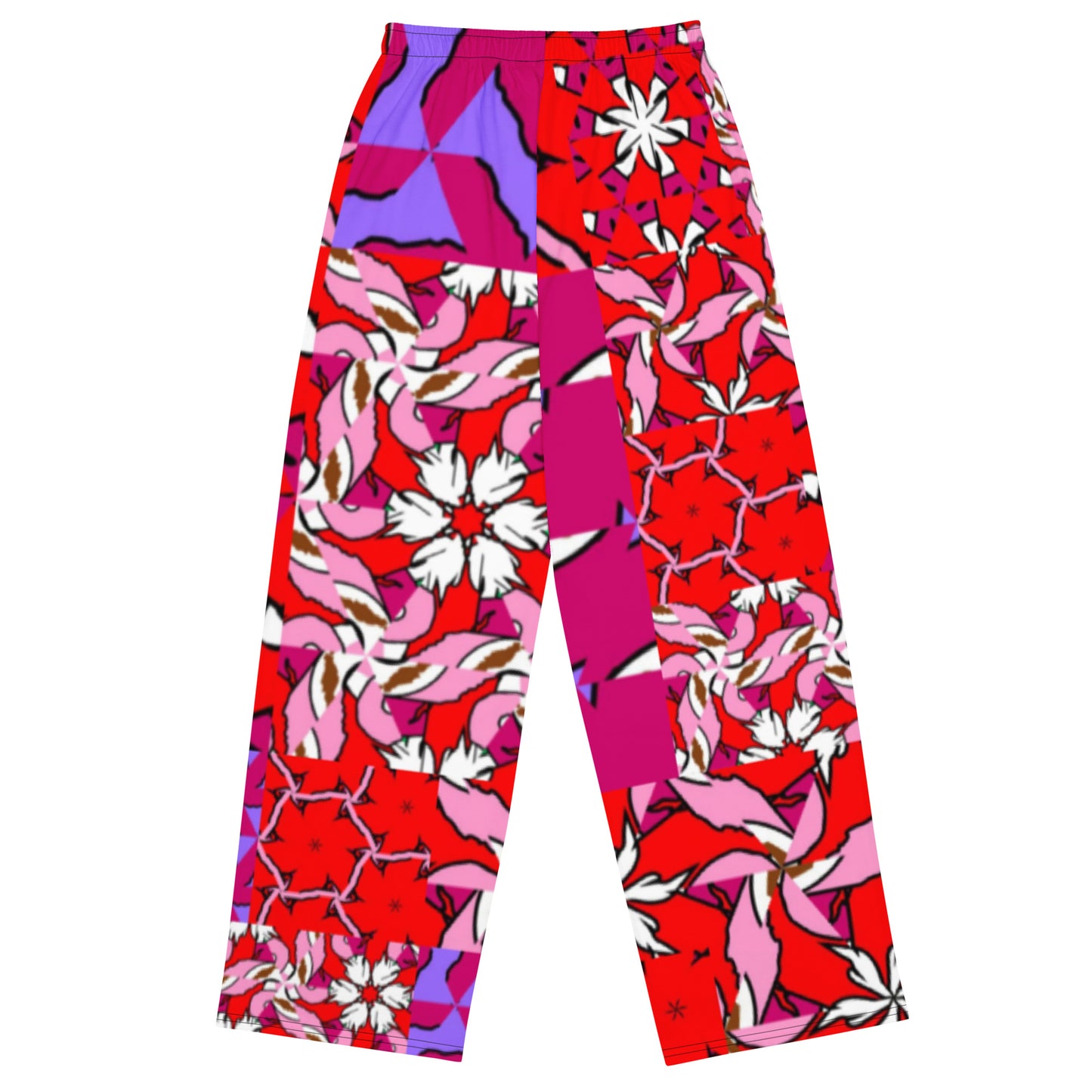 All-over print unisex wide-leg pants