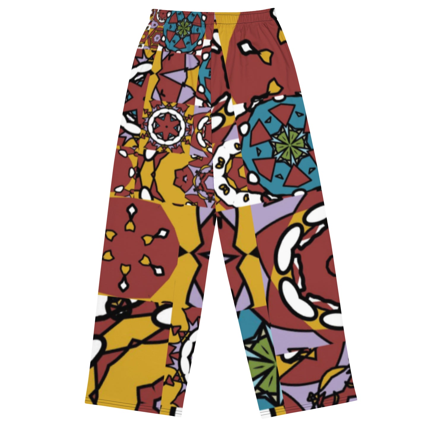 All-over print unisex wide-leg pants