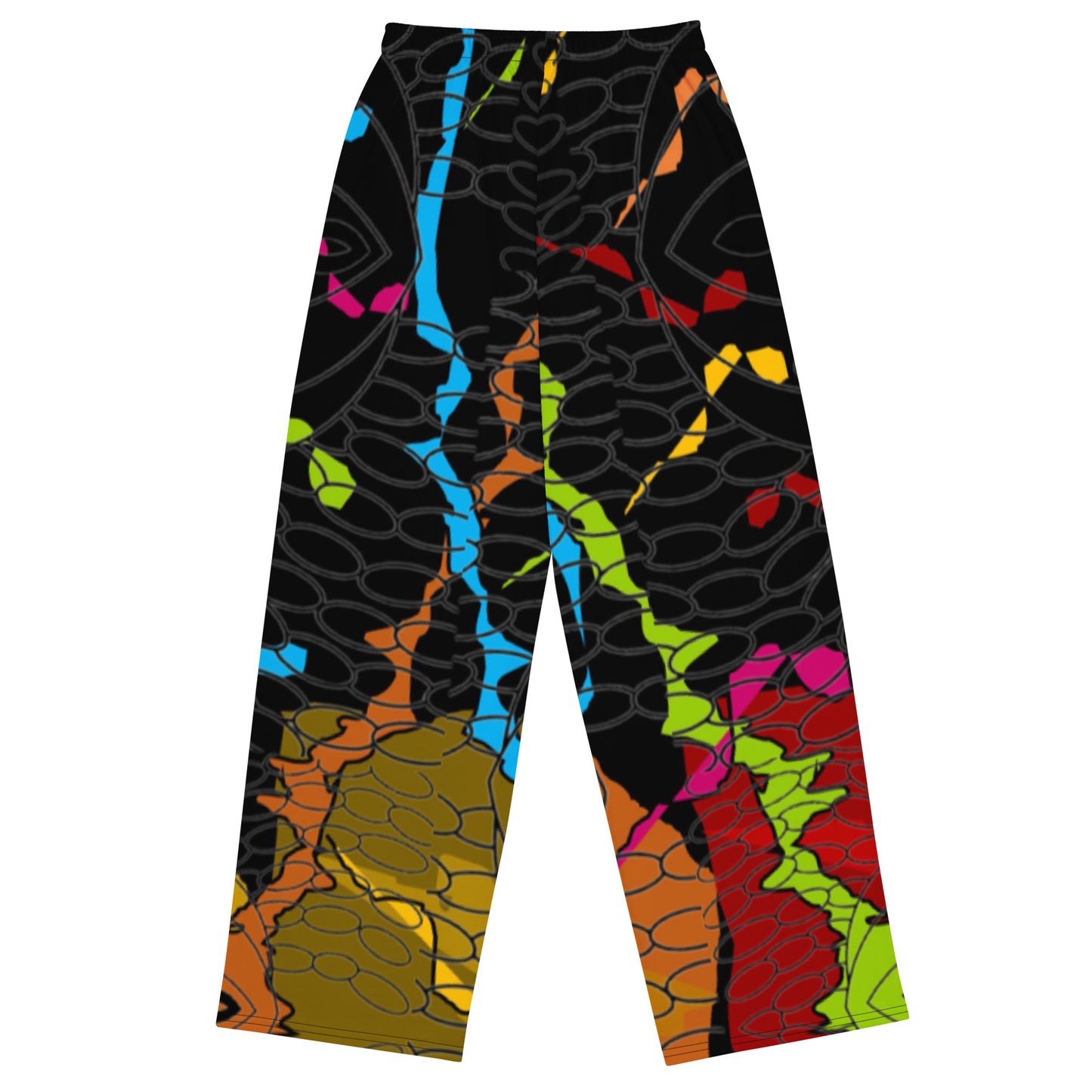 All-over print unisex wide-leg pants