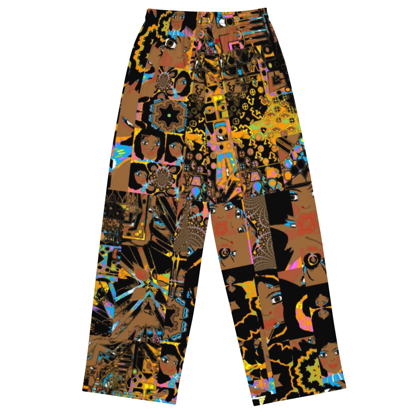 All-over print unisex wide-leg pants