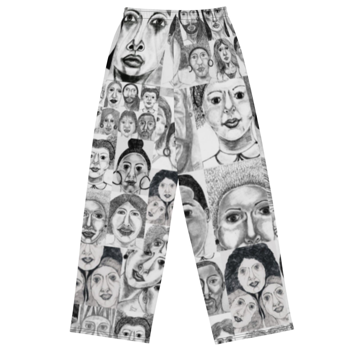 All-over print unisex wide-leg pants