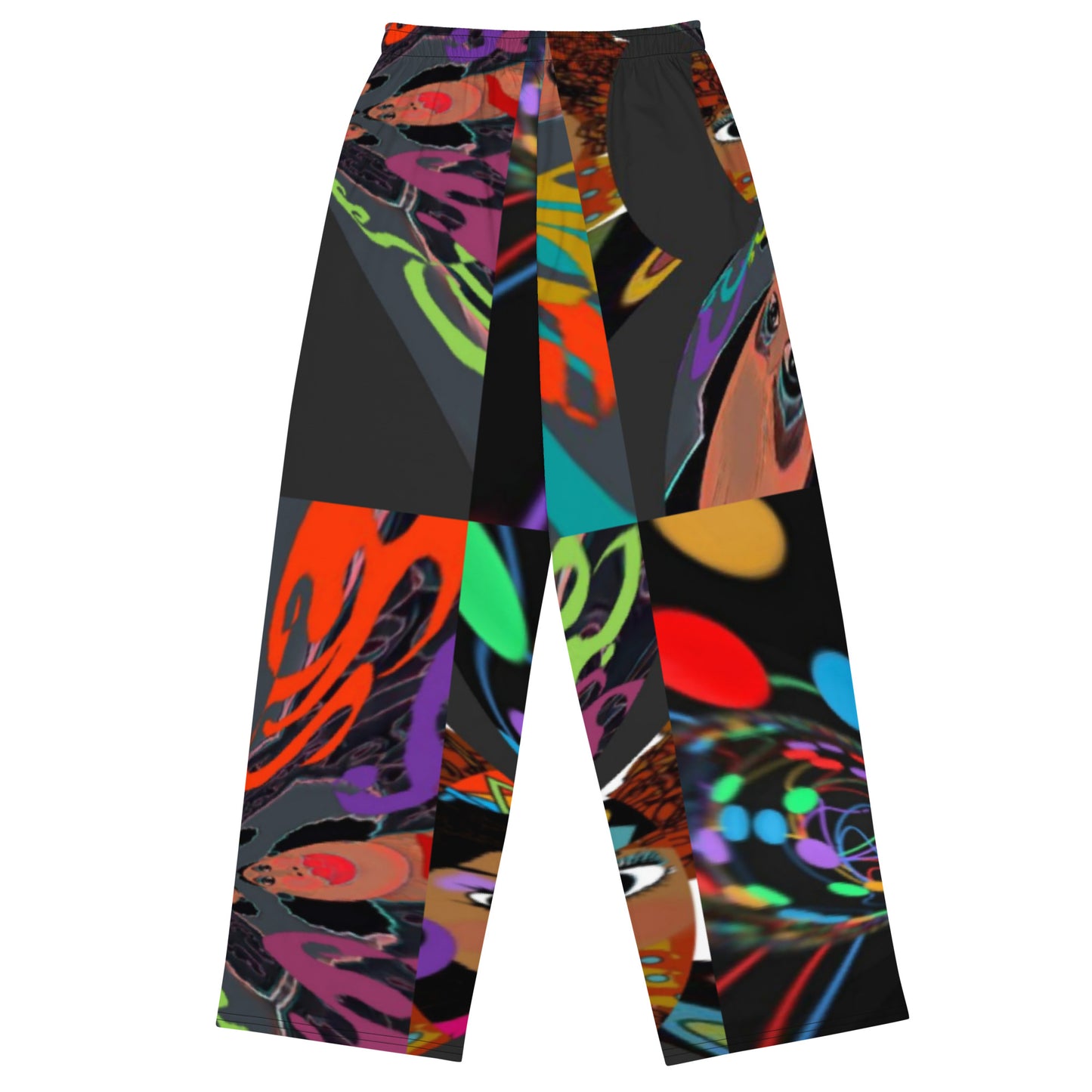 All-over print unisex wide-leg pants