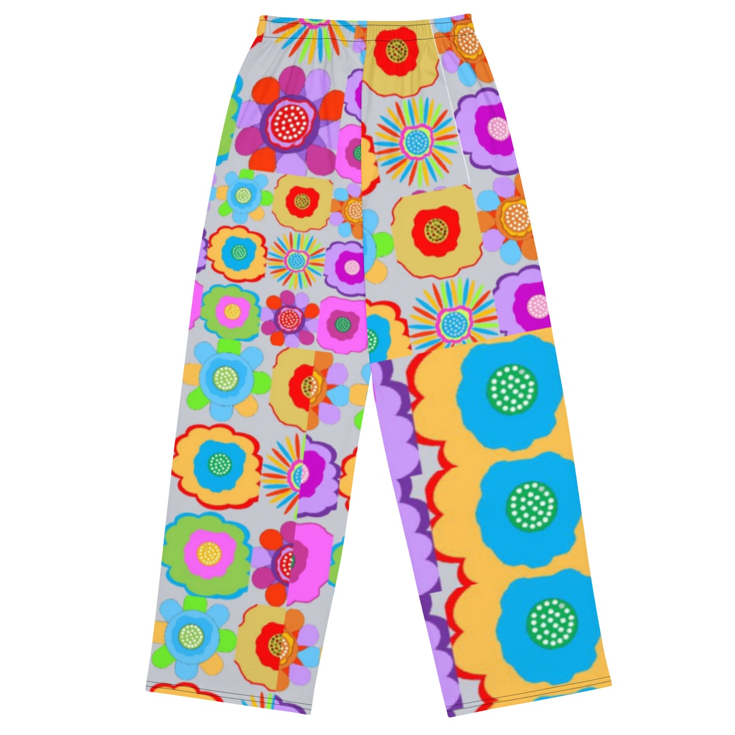 All-over print unisex wide-leg pants