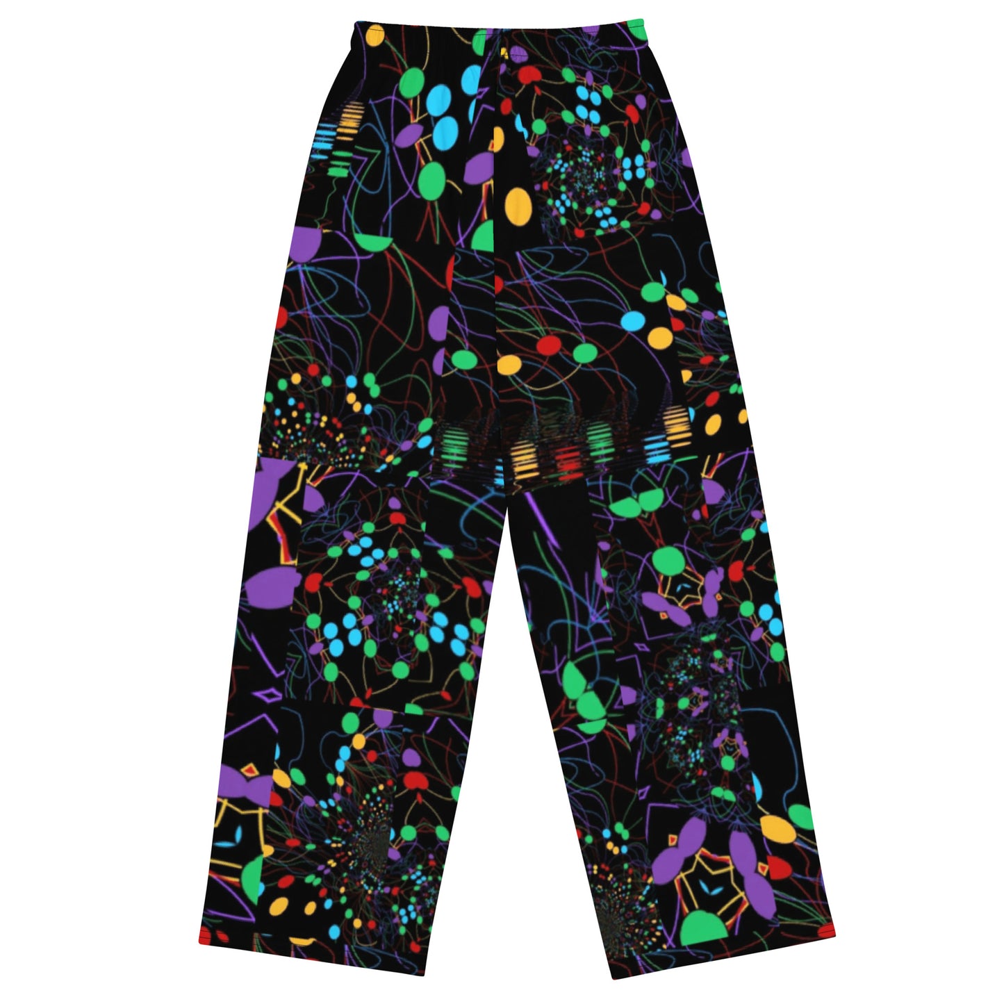 All-over print unisex wide-leg pants