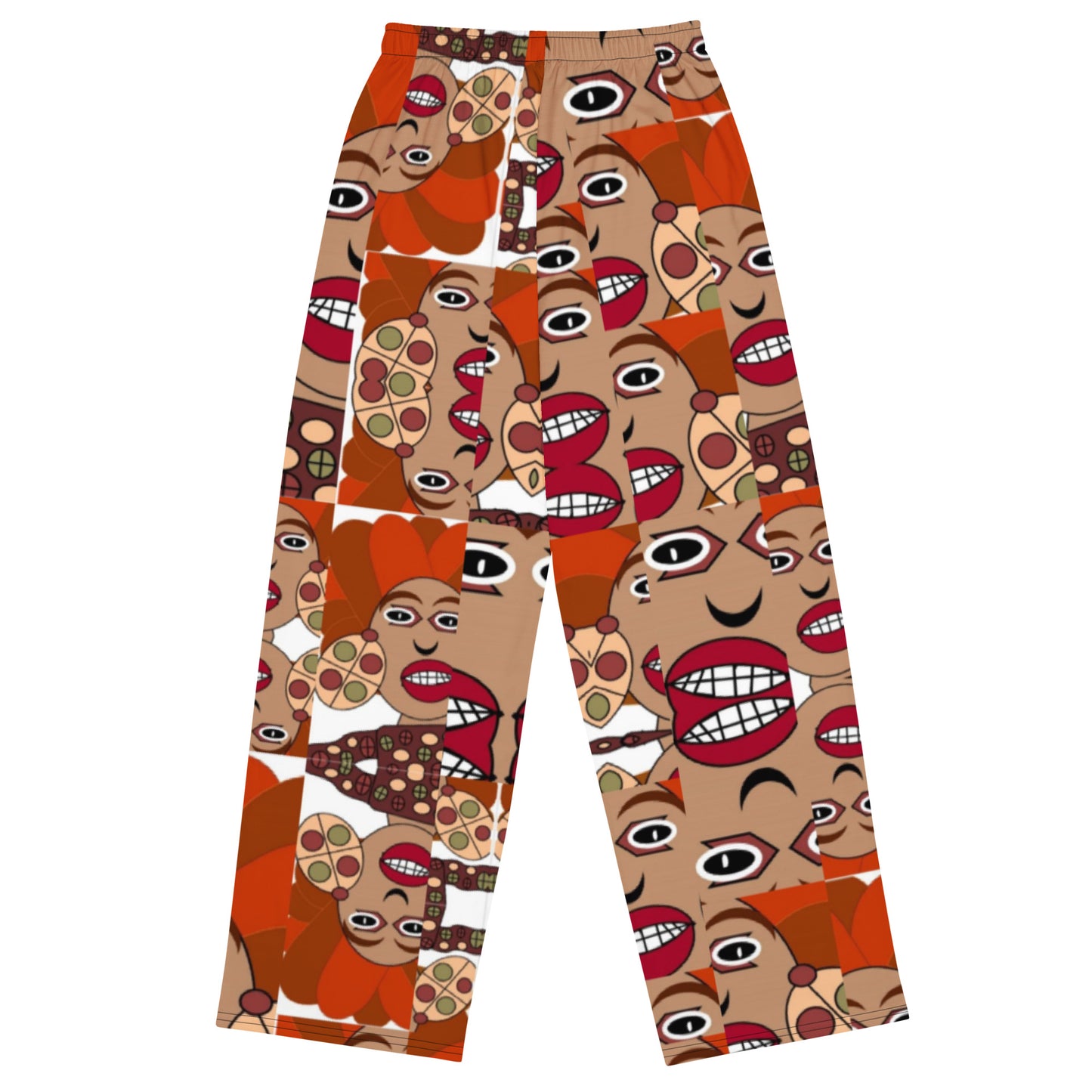 All-over print unisex wide-leg pants