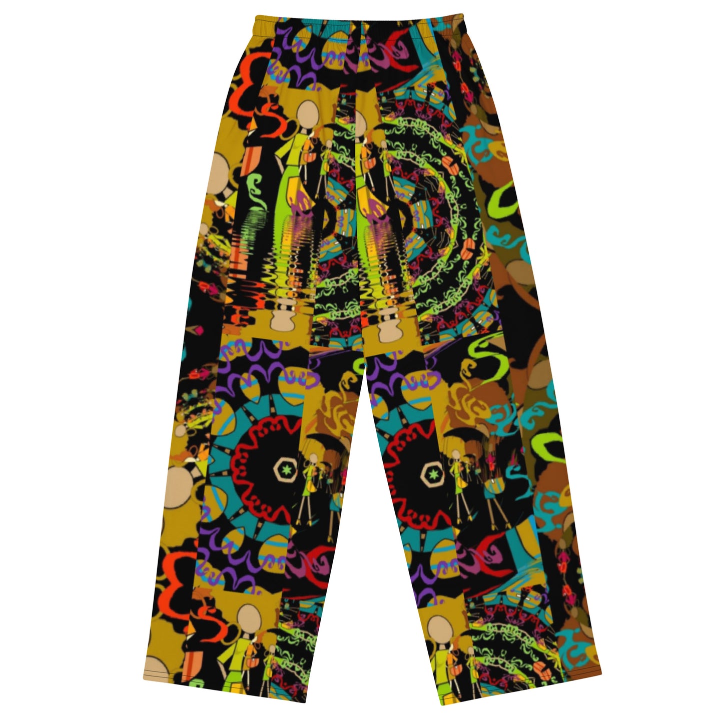 All-over print unisex wide-leg pants