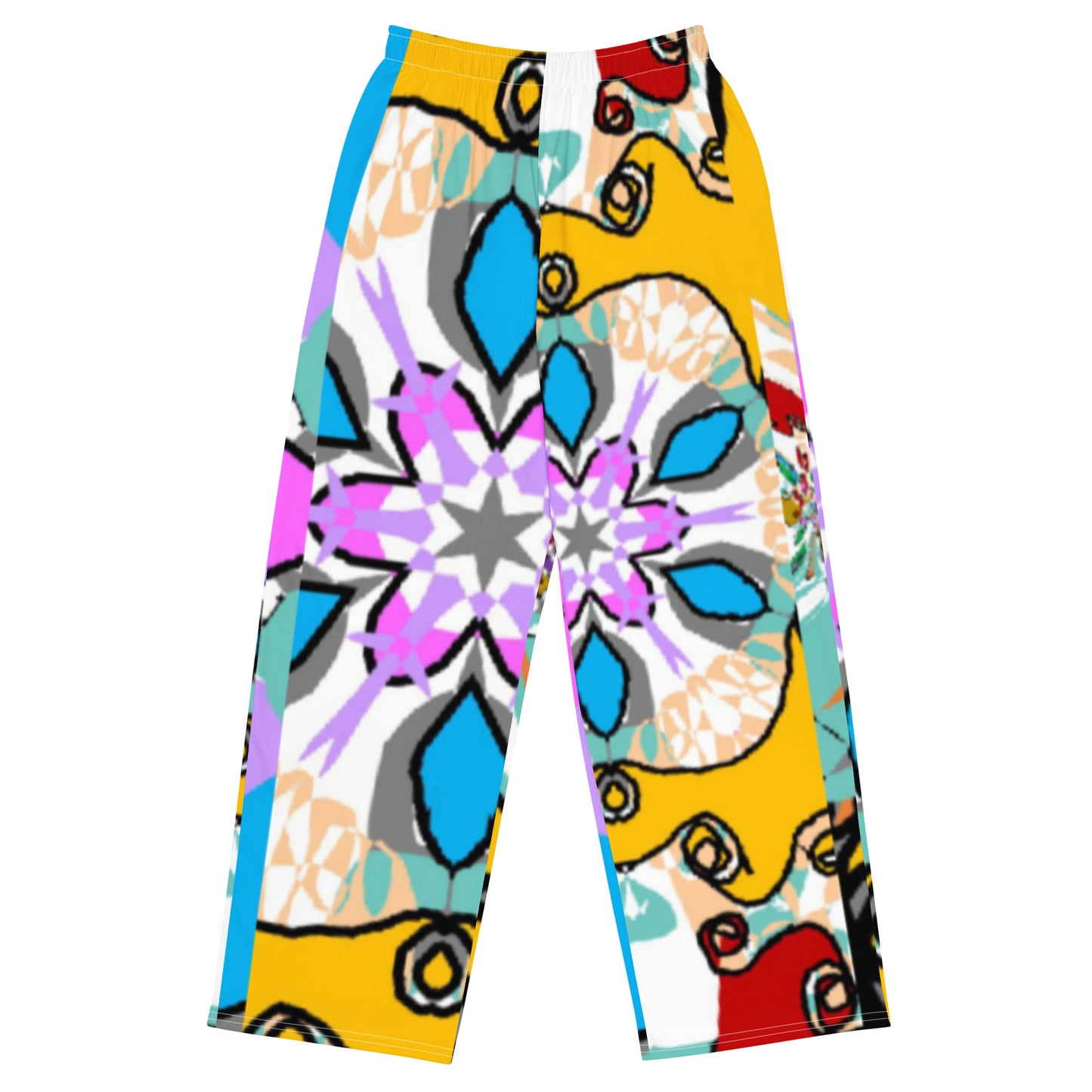 All-over print unisex wide-leg pants