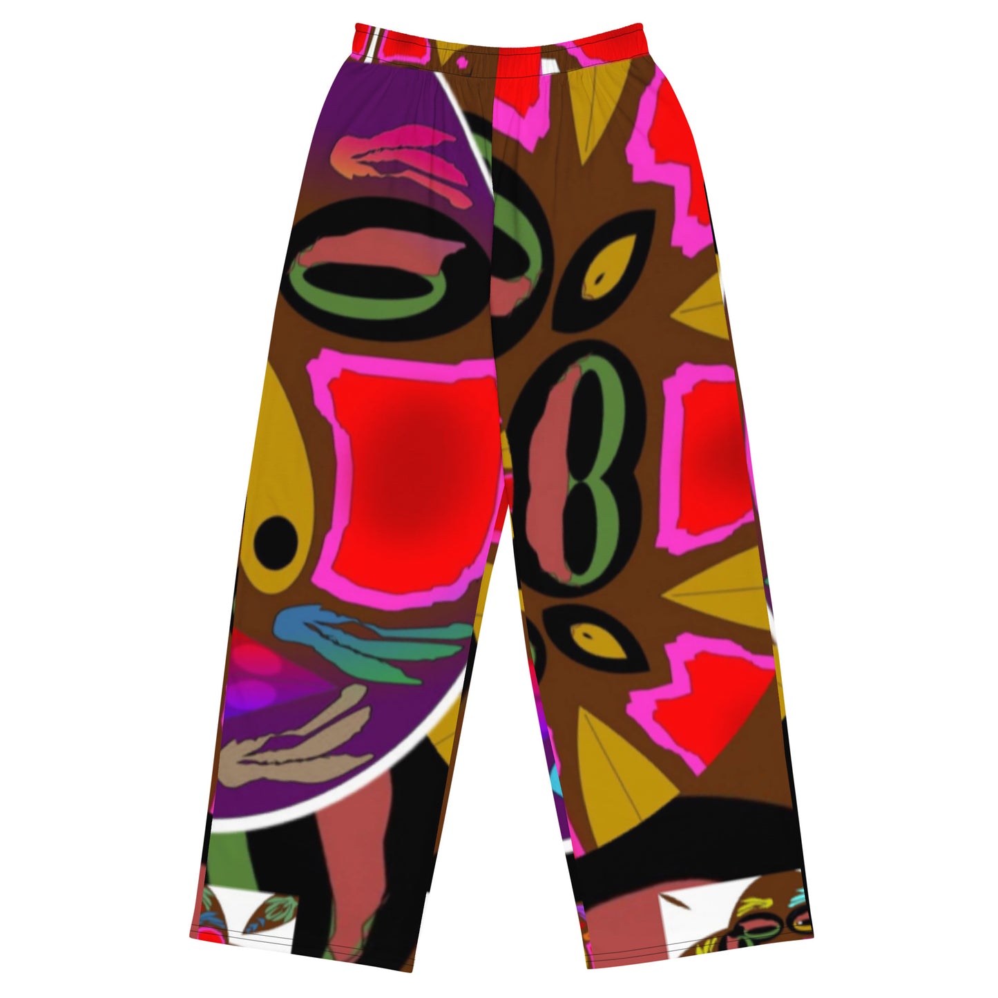 All-over print unisex wide-leg pants