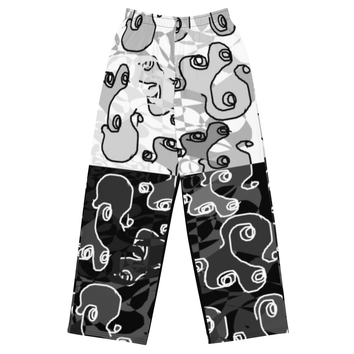 All-over print unisex wide-leg pants