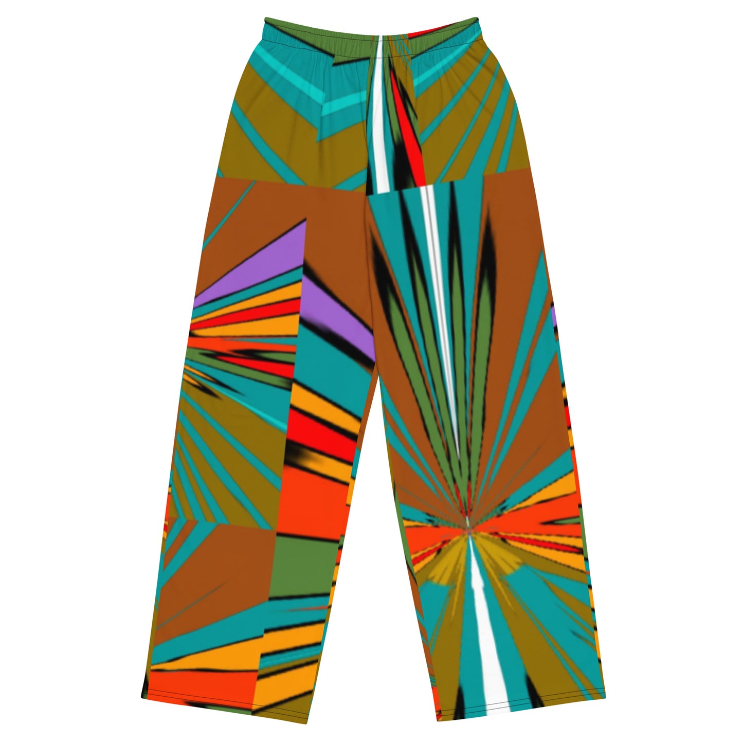 All-over print unisex wide-leg pants