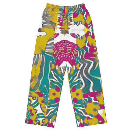 All-over print unisex wide-leg pants