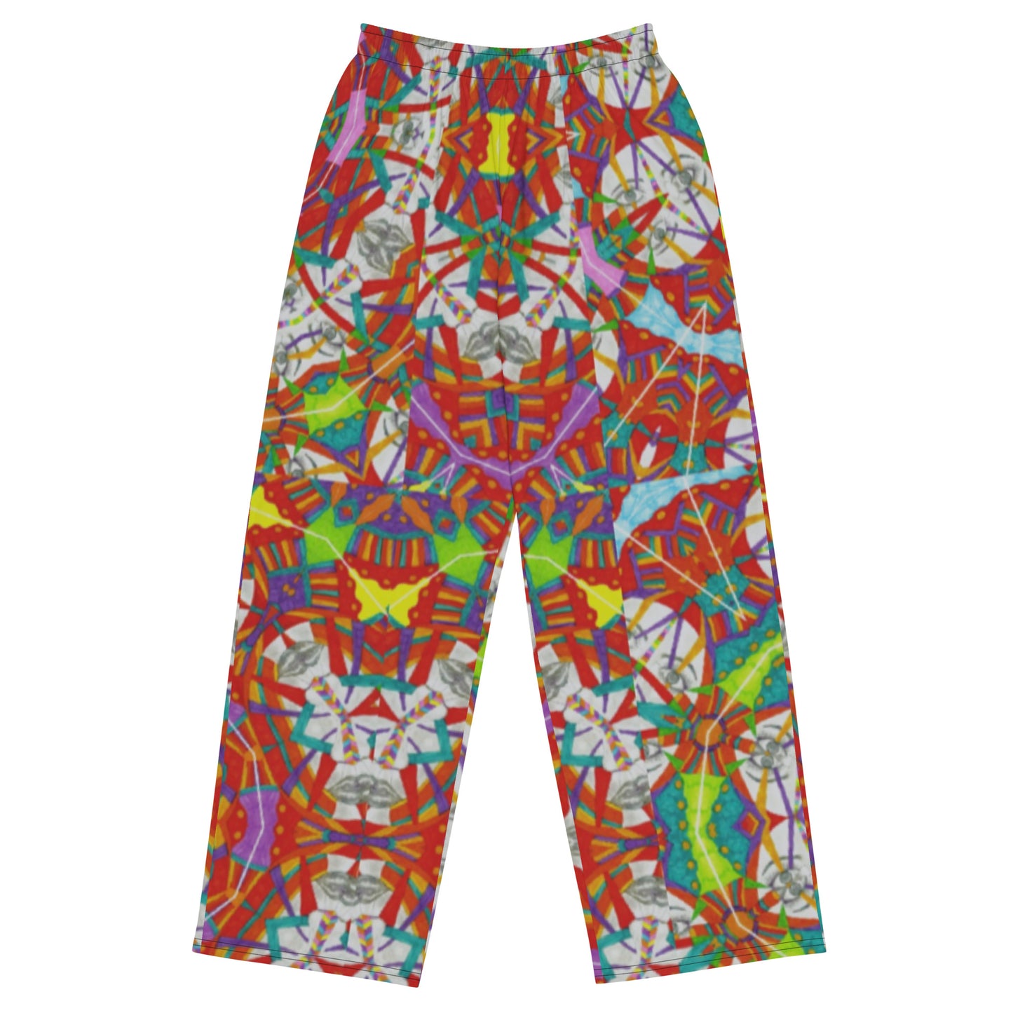 All-over print unisex wide-leg pants