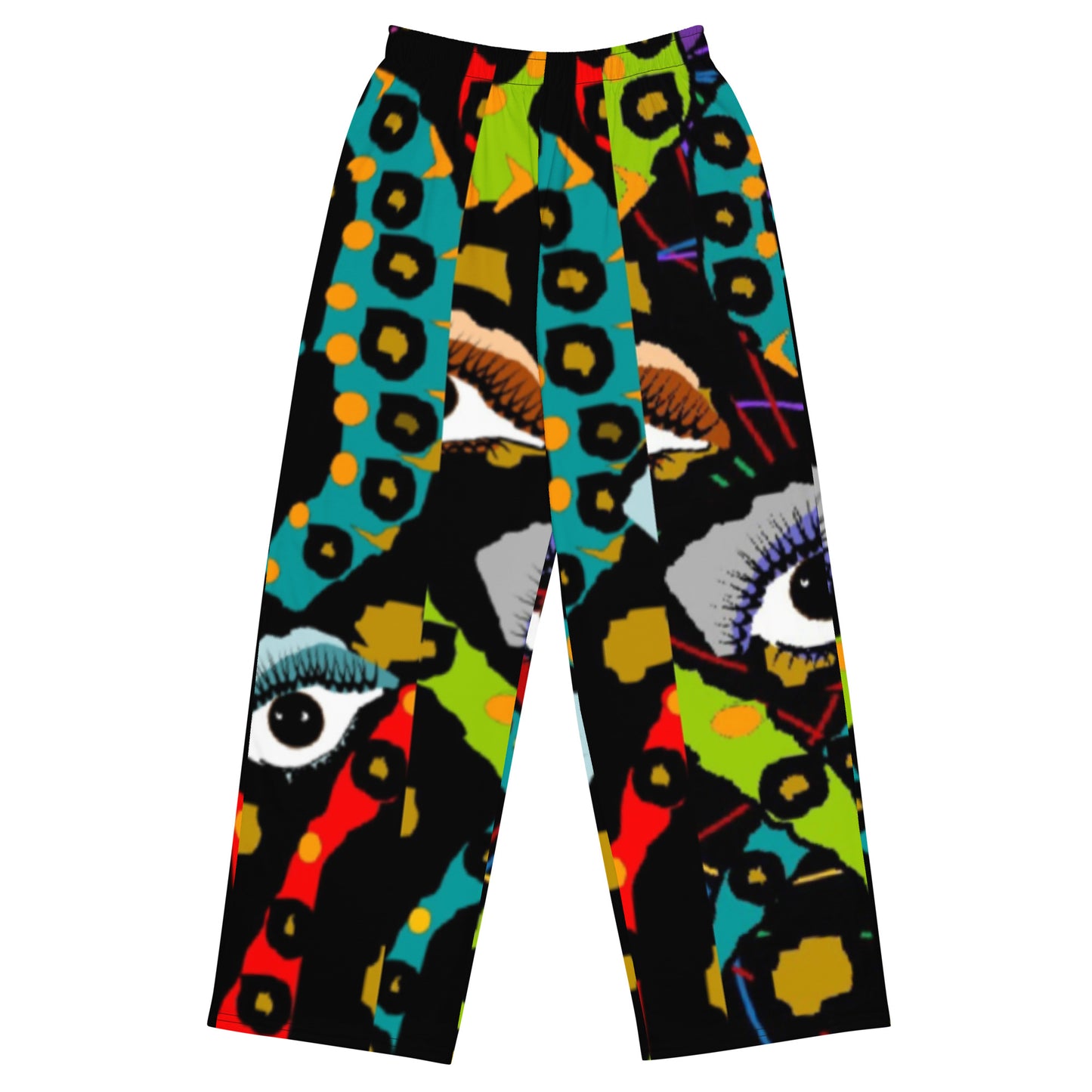 All-over print unisex wide-leg pants