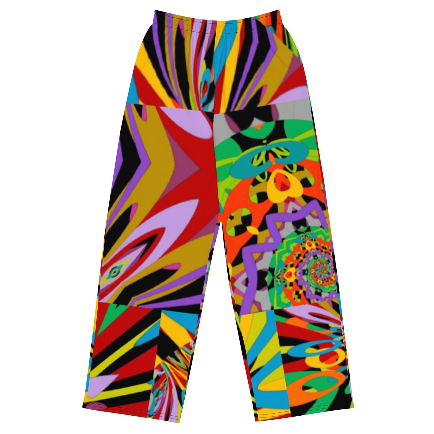 All-over print unisex wide-leg pants