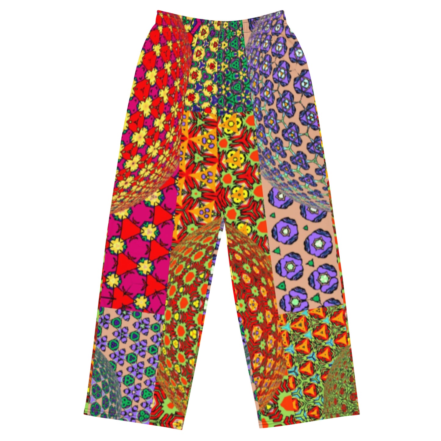 All-over print unisex wide-leg pants