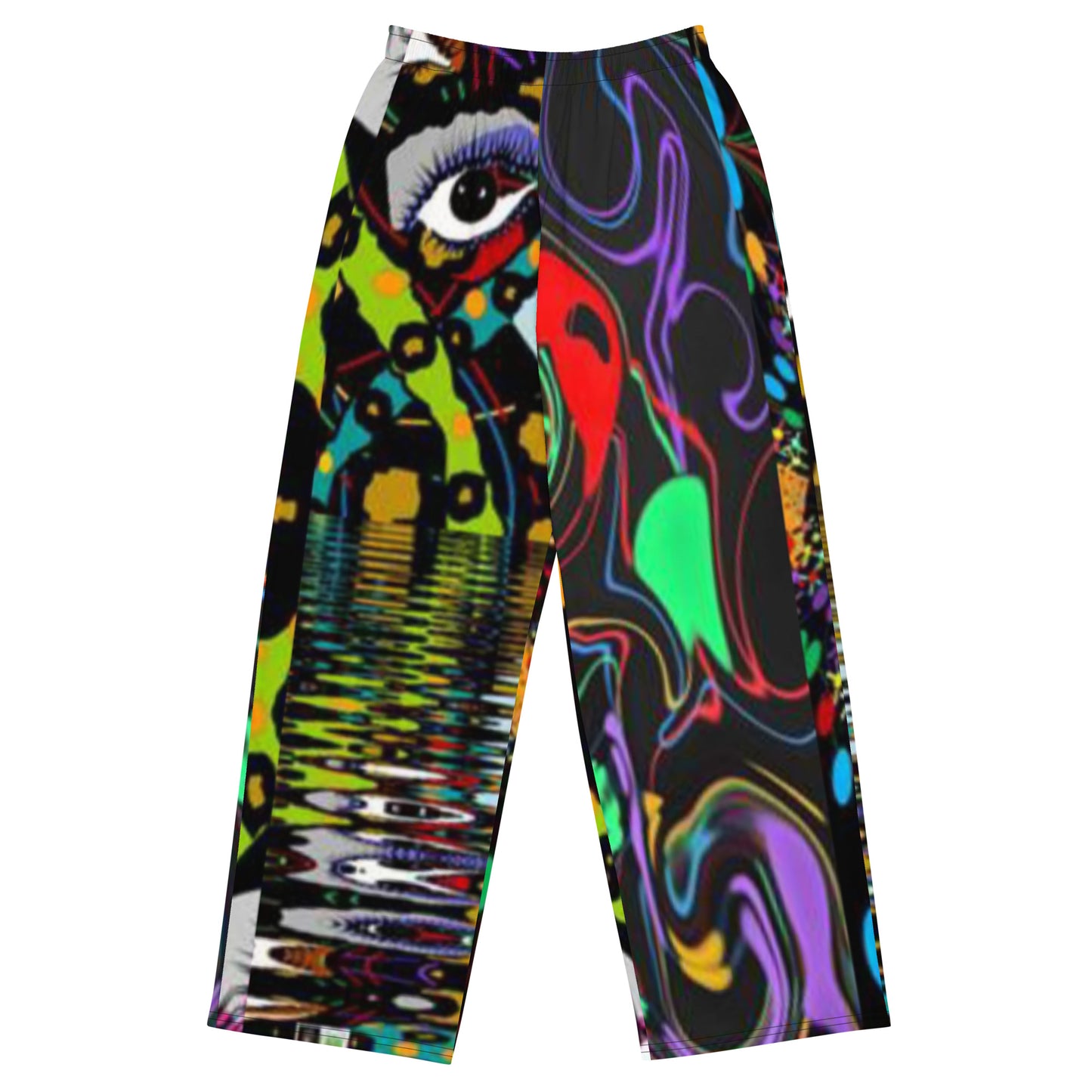 All-over print unisex wide-leg pants