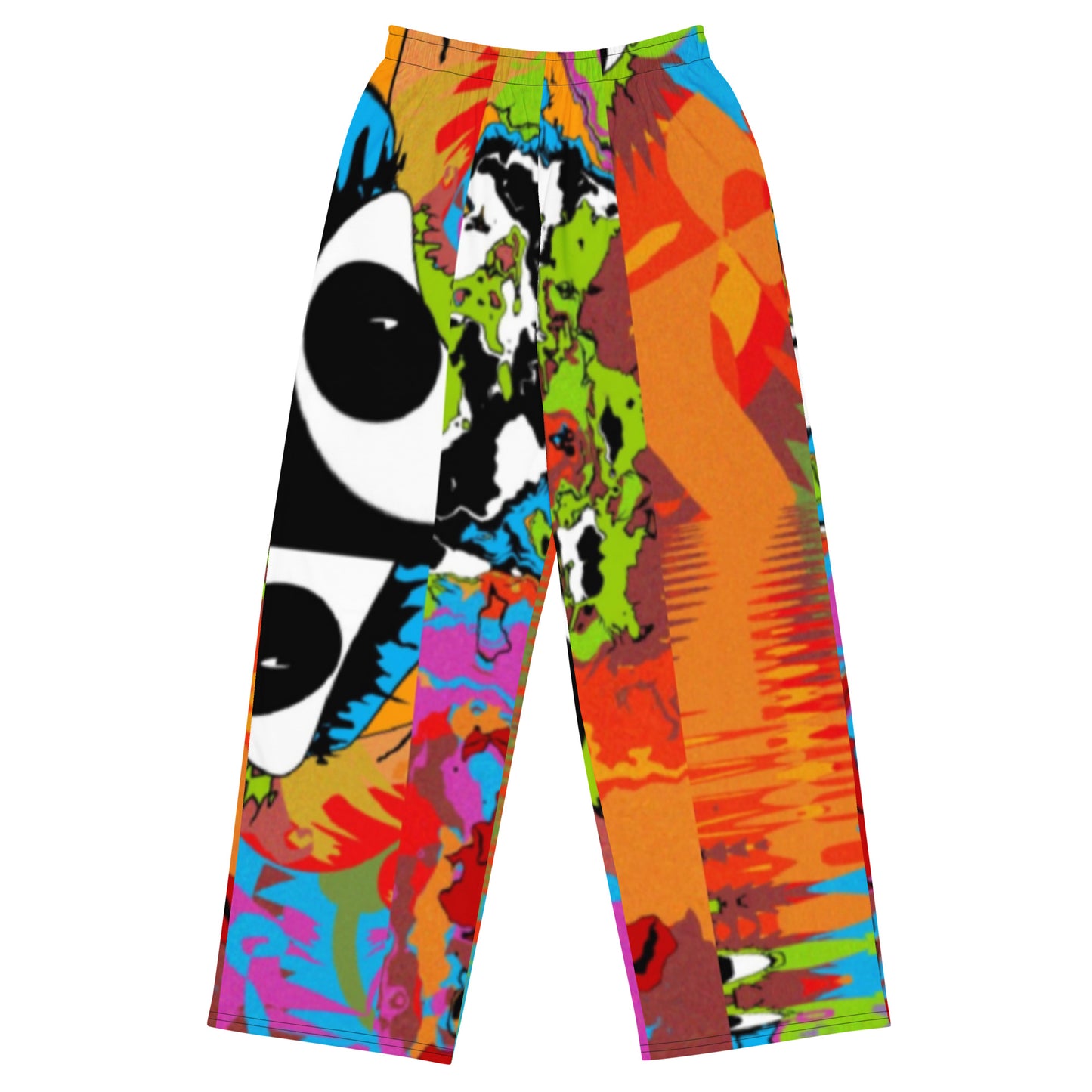 All-over print unisex wide-leg pants