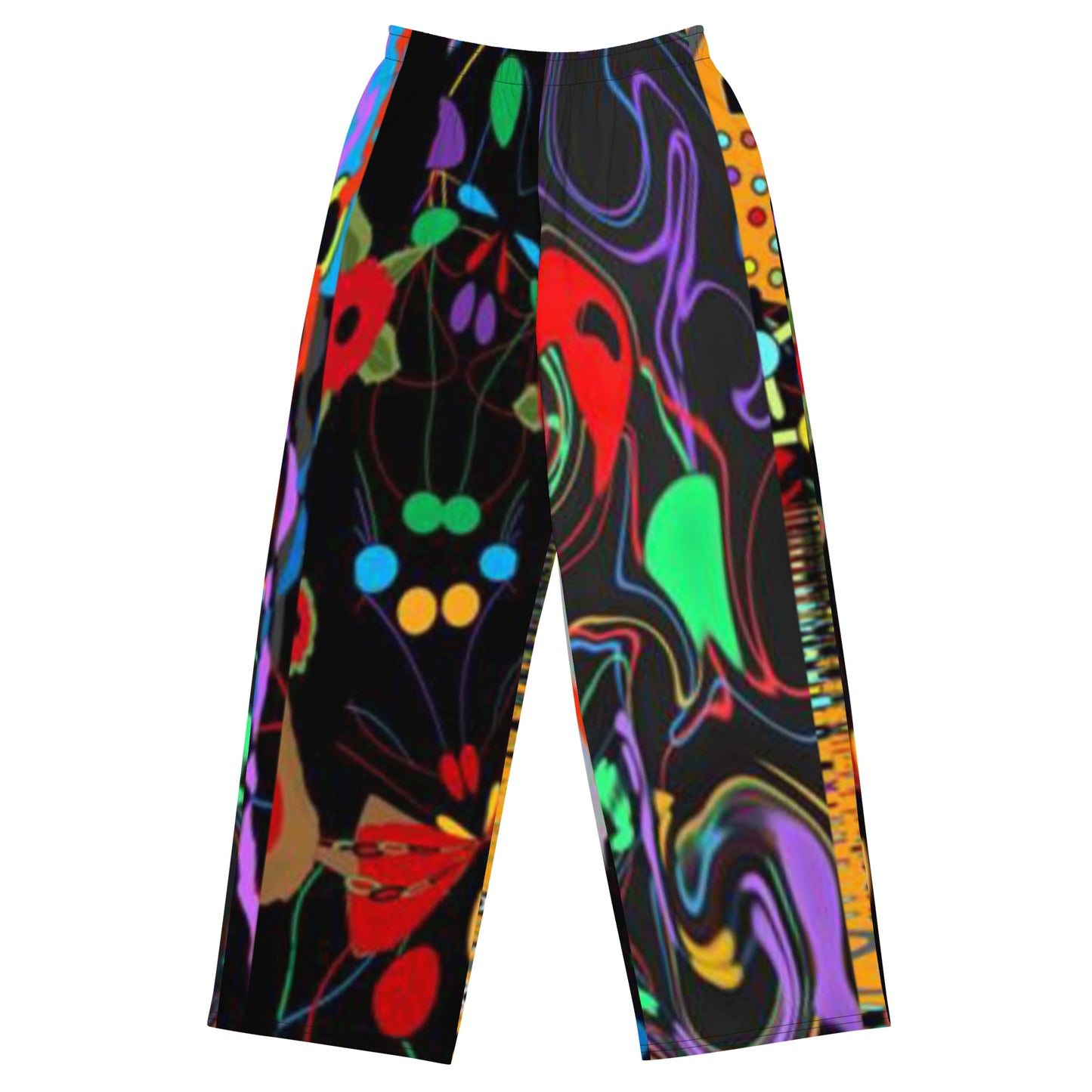 All-over print unisex wide-leg pants