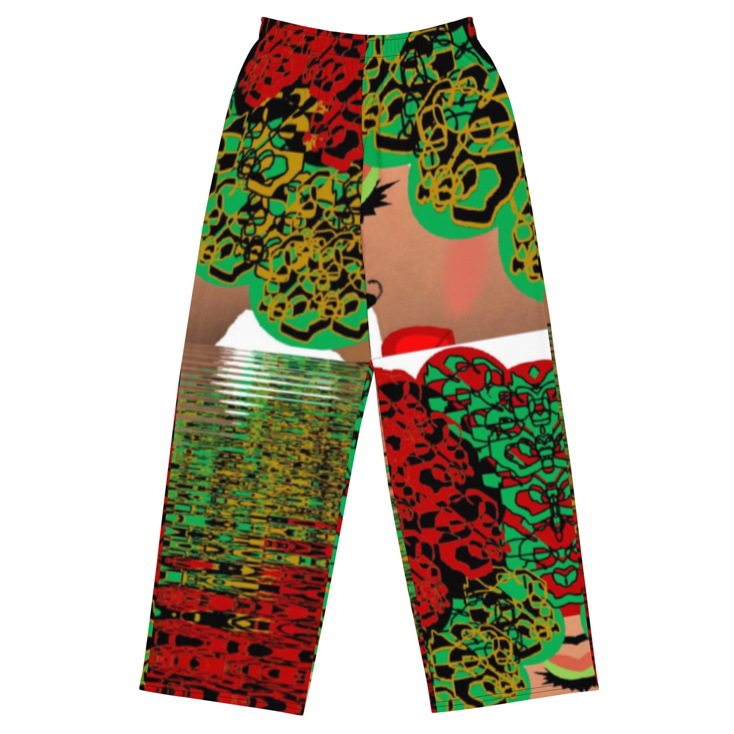 All-over print unisex wide-leg pants