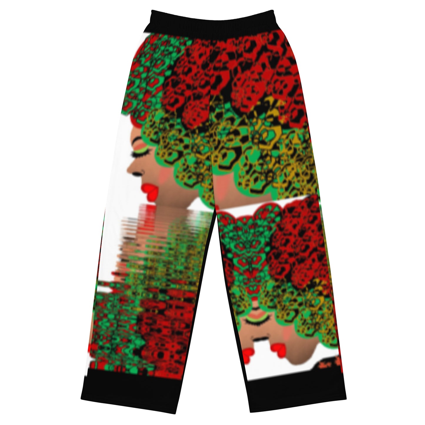 All-over print unisex wide-leg pants