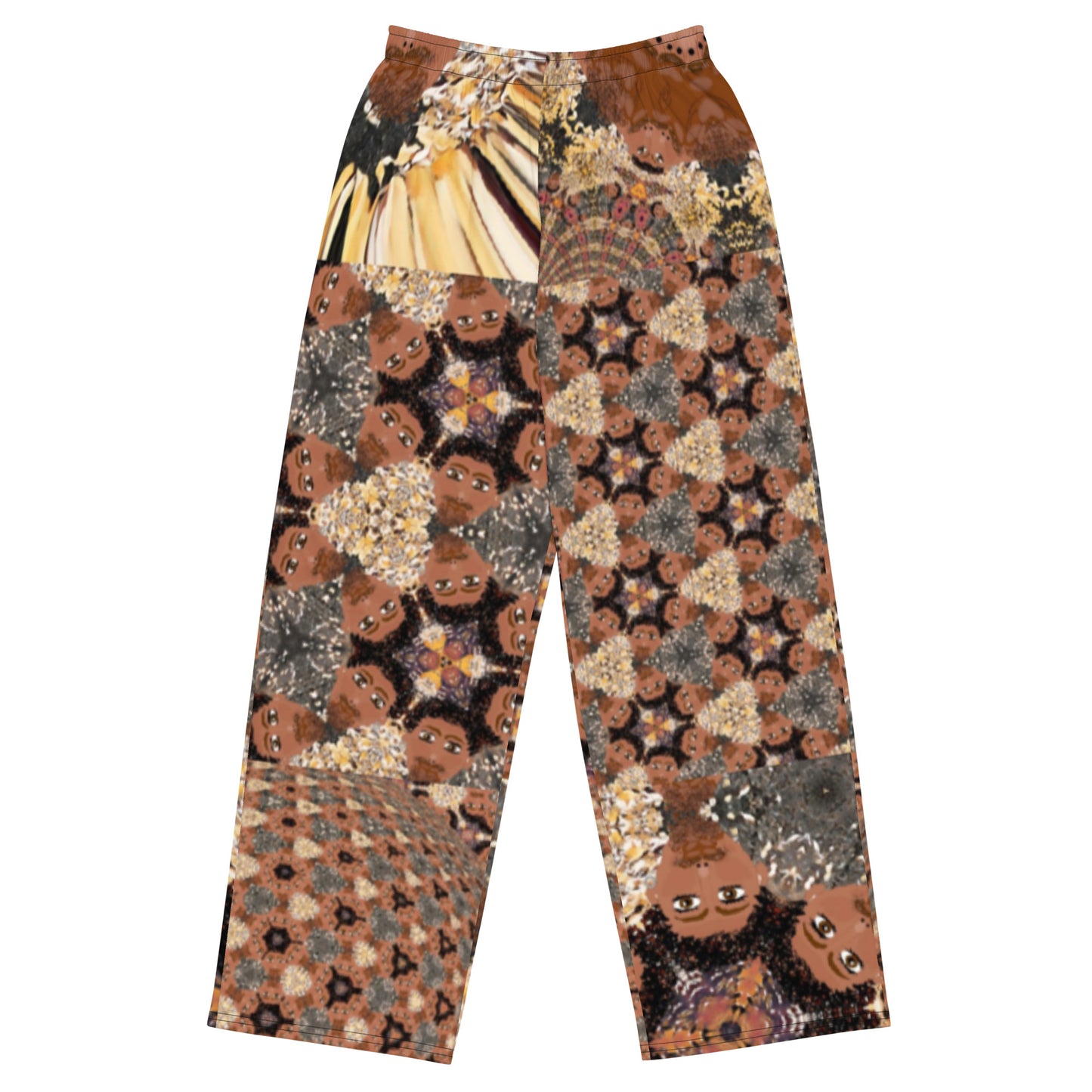 All-over print unisex wide-leg pants