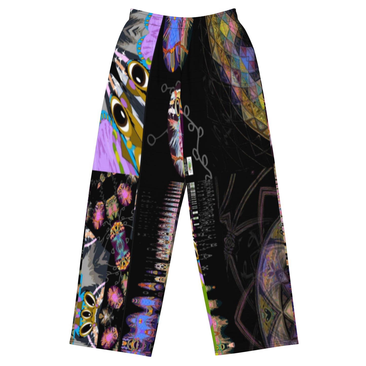 All-over print unisex wide-leg pants