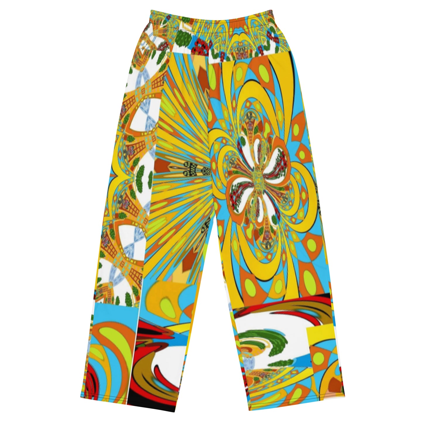 All-over print unisex wide-leg pants