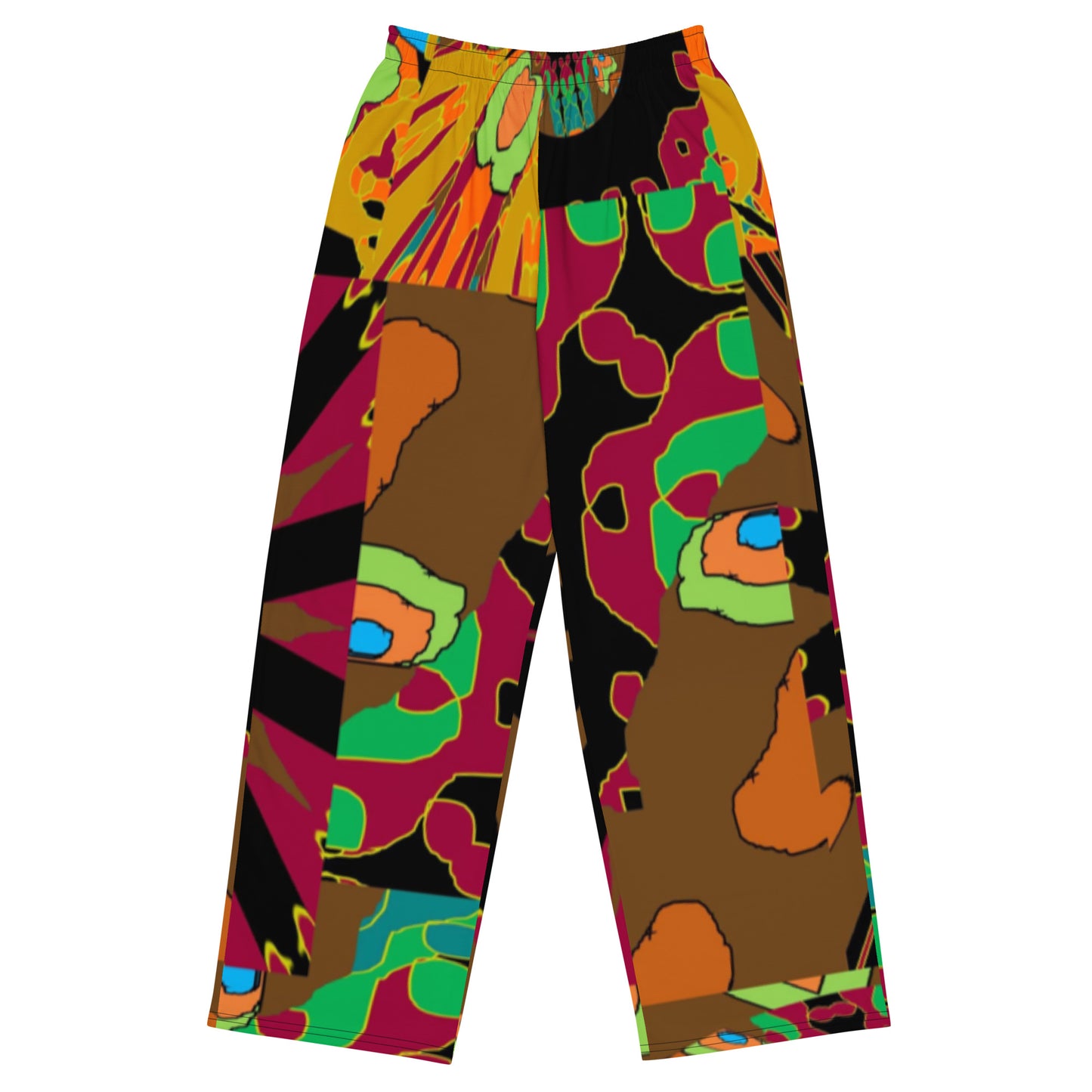 All-over print unisex wide-leg pants