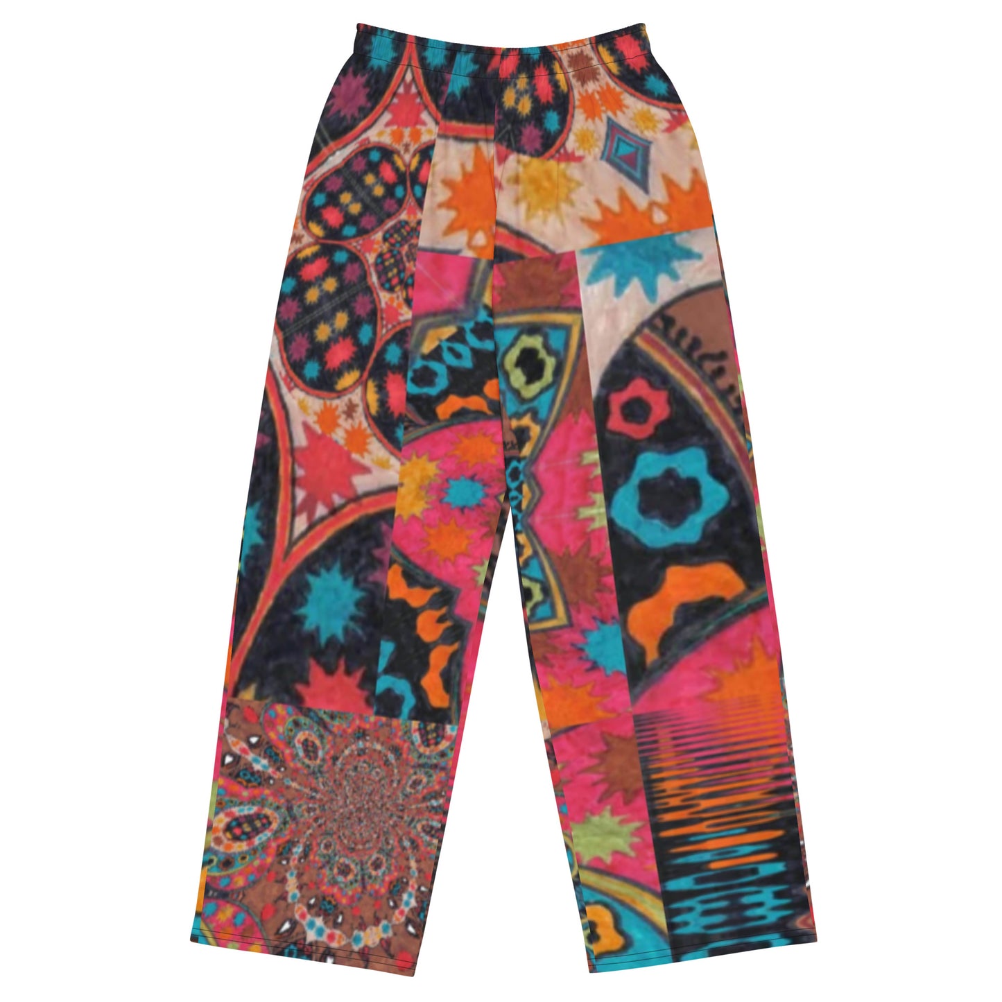 All-over print unisex wide-leg pants