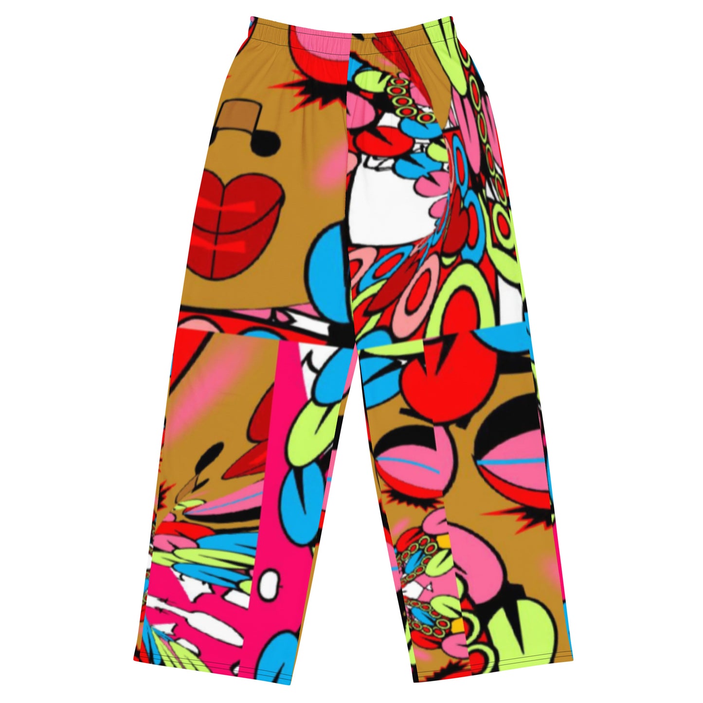 All-over print unisex wide-leg pants