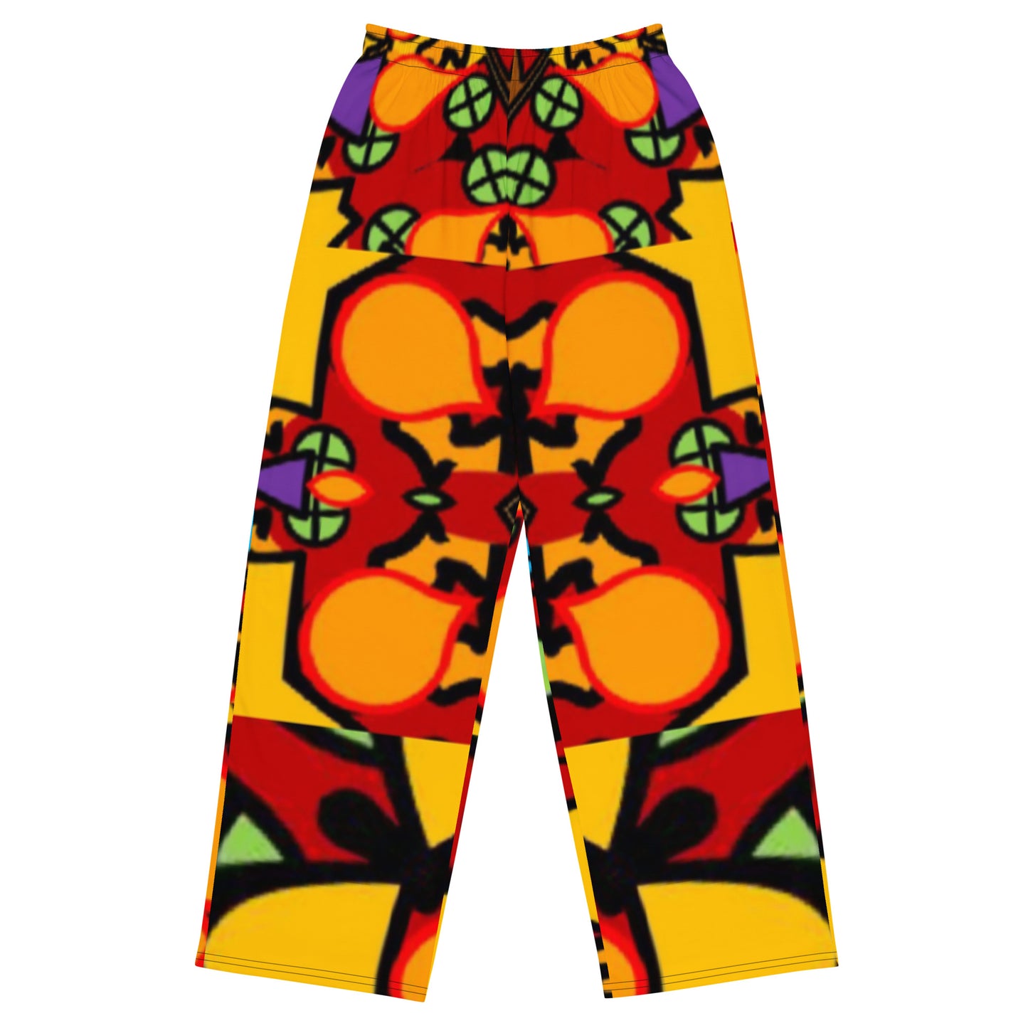 All-over print unisex wide-leg pants