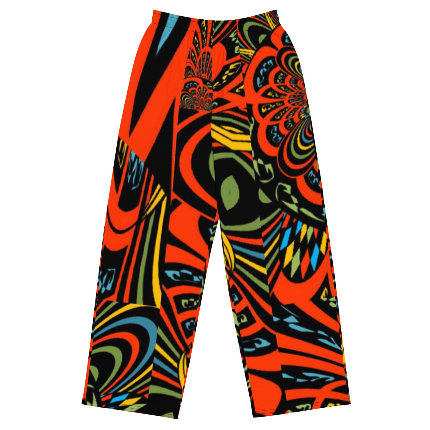 All-over print unisex wide-leg pants