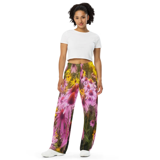 All-over print unisex wide-leg pants