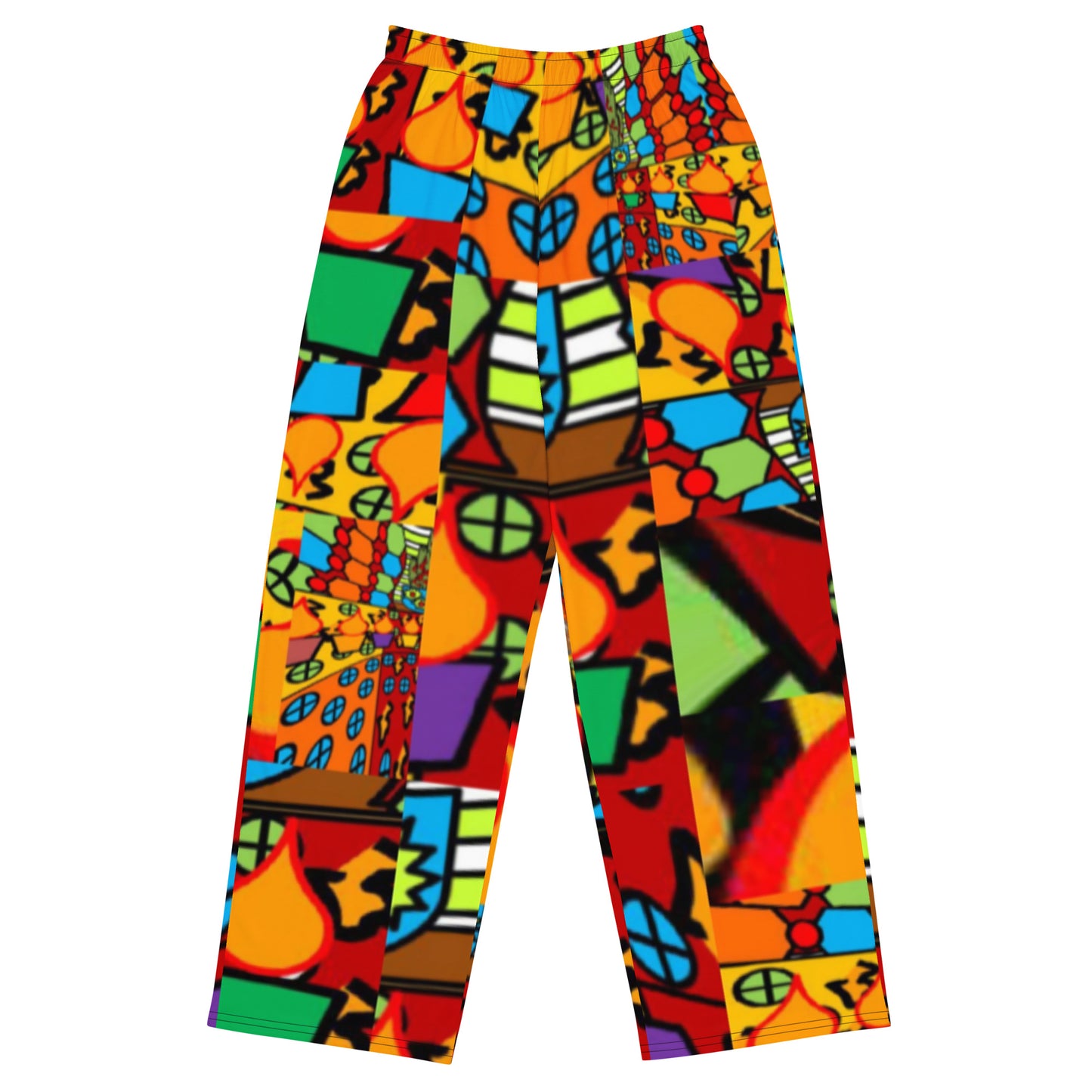 All-over print unisex wide-leg pants