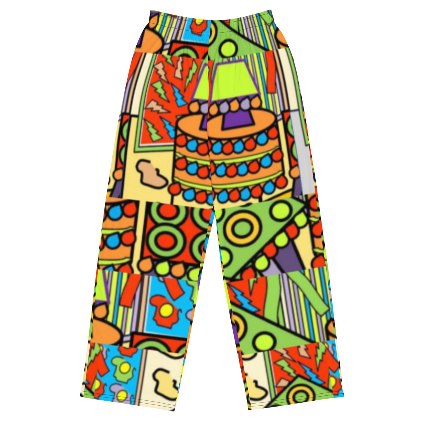 All-over print unisex wide-leg pants