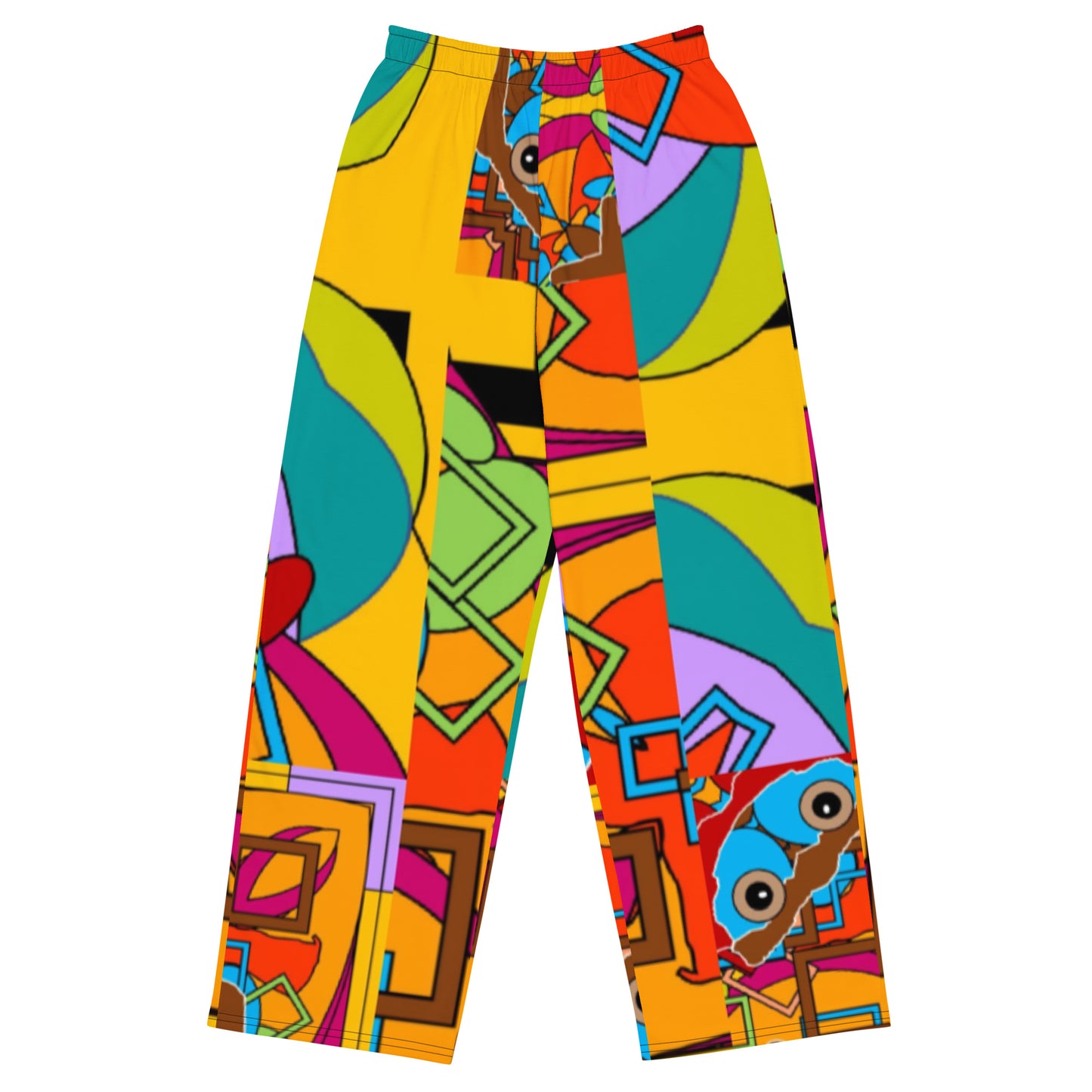 All-over print unisex wide-leg pants