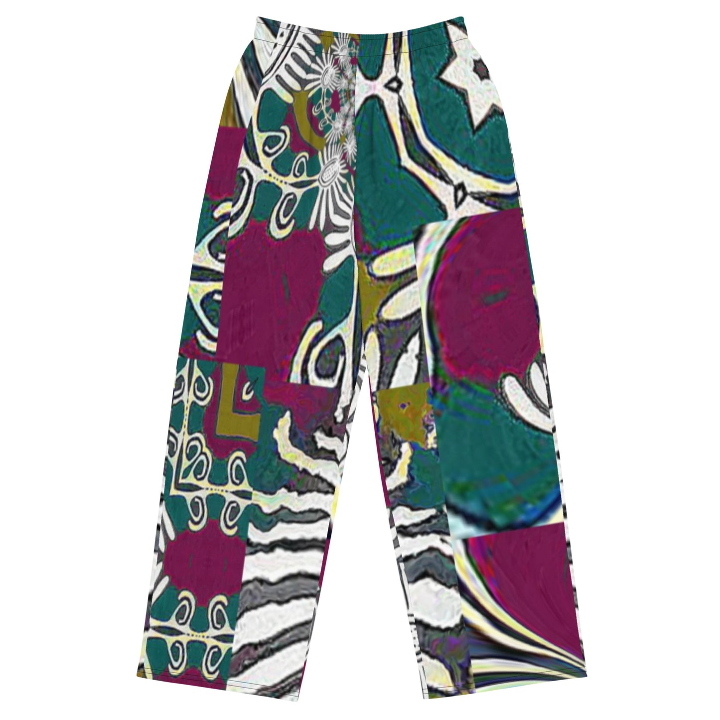 All-over print unisex wide-leg pants