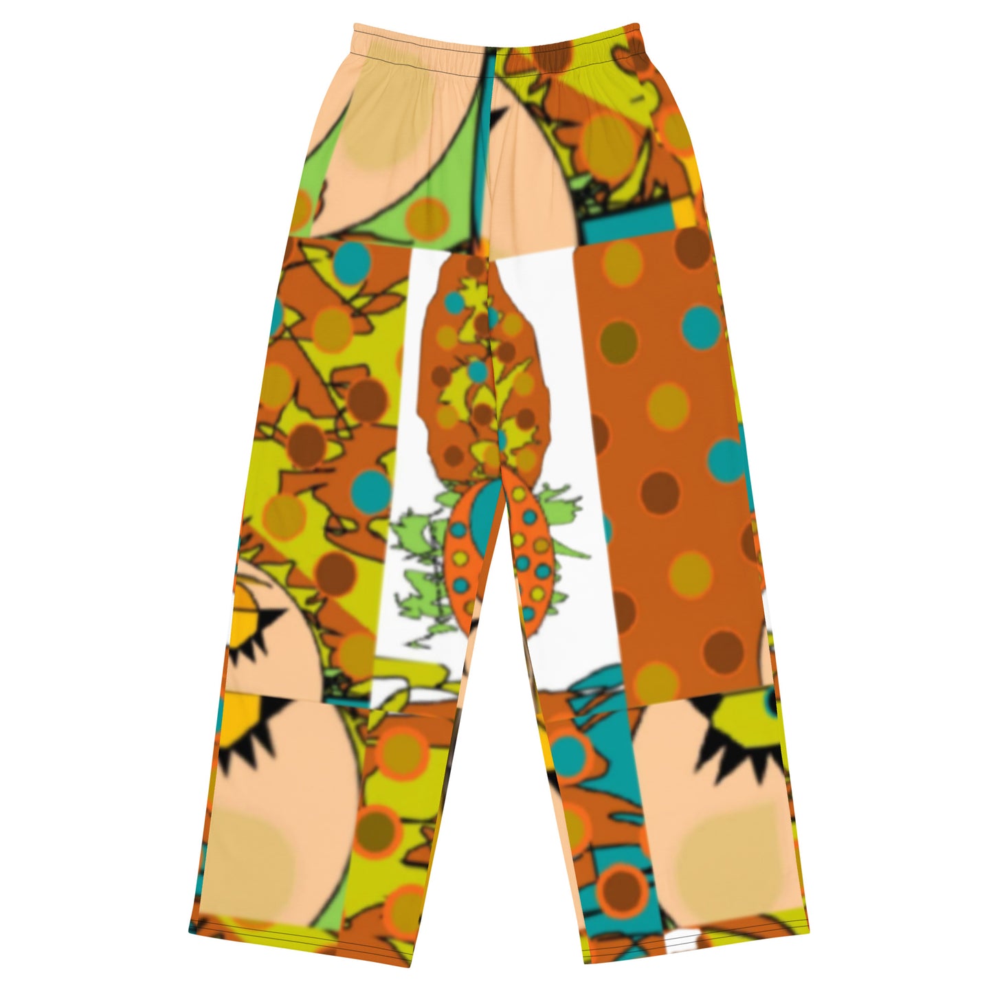 All-over print unisex wide-leg pants