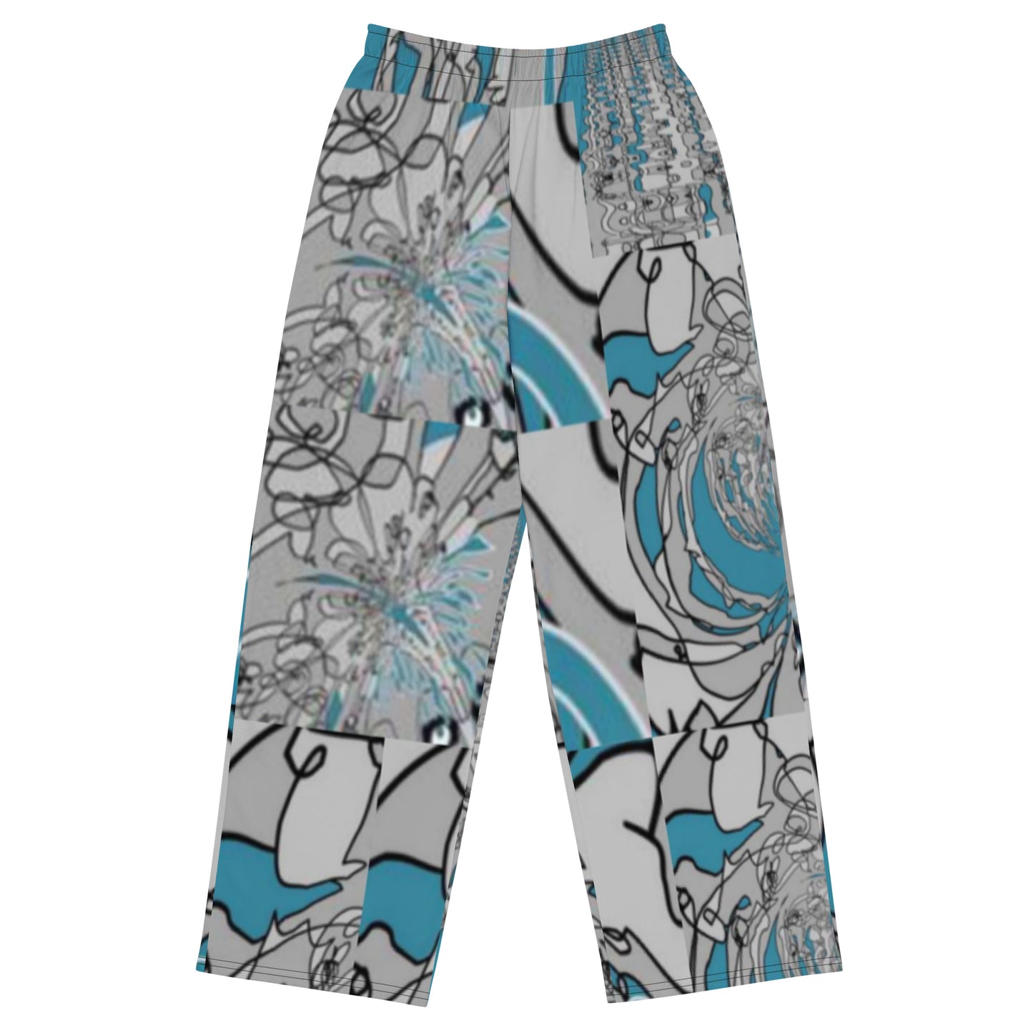 All-over print unisex wide-leg pants