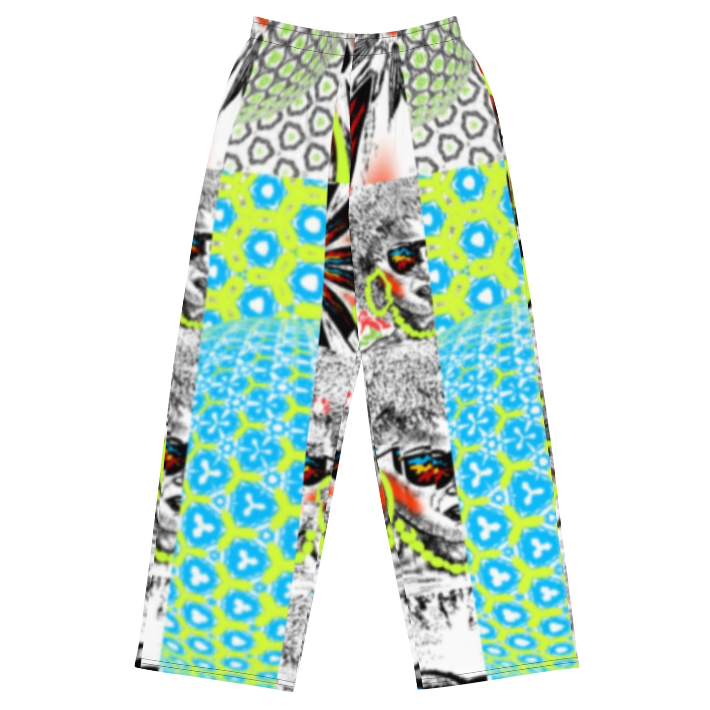 All-over print unisex wide-leg pants