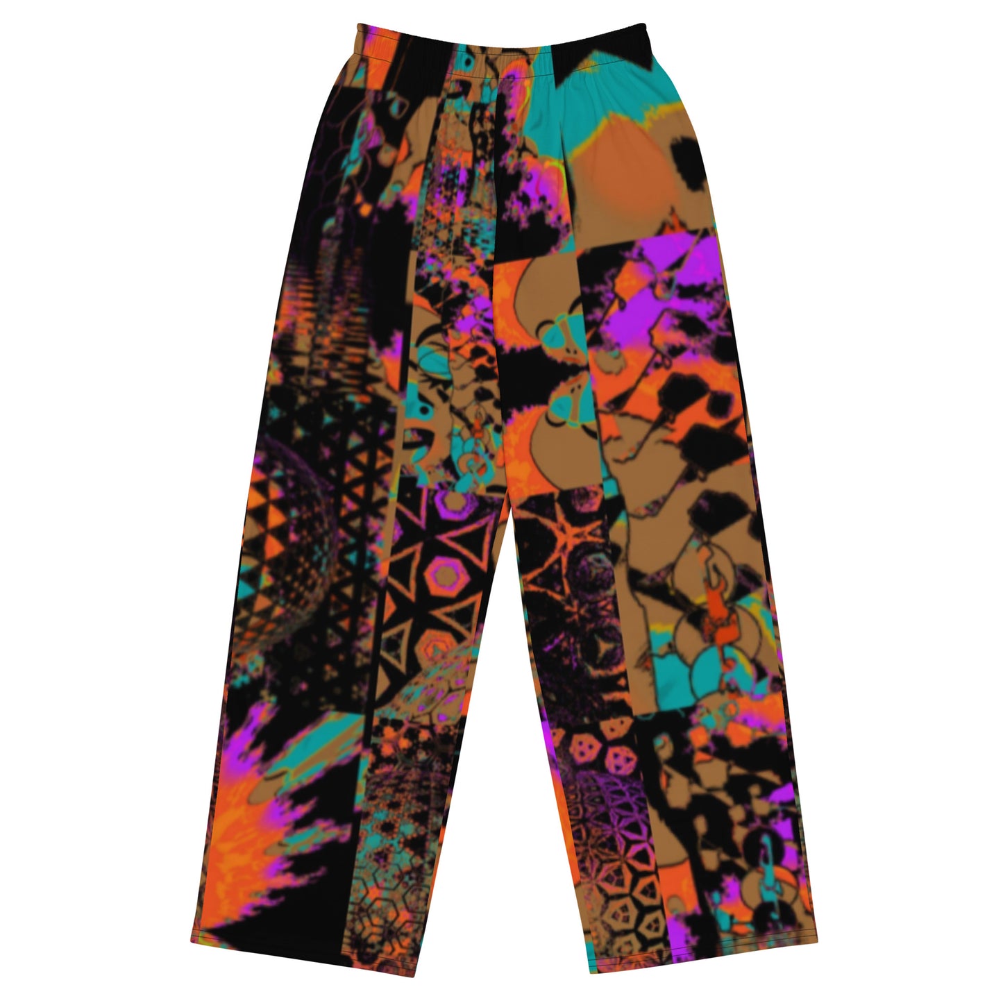 All-over print unisex wide-leg pants