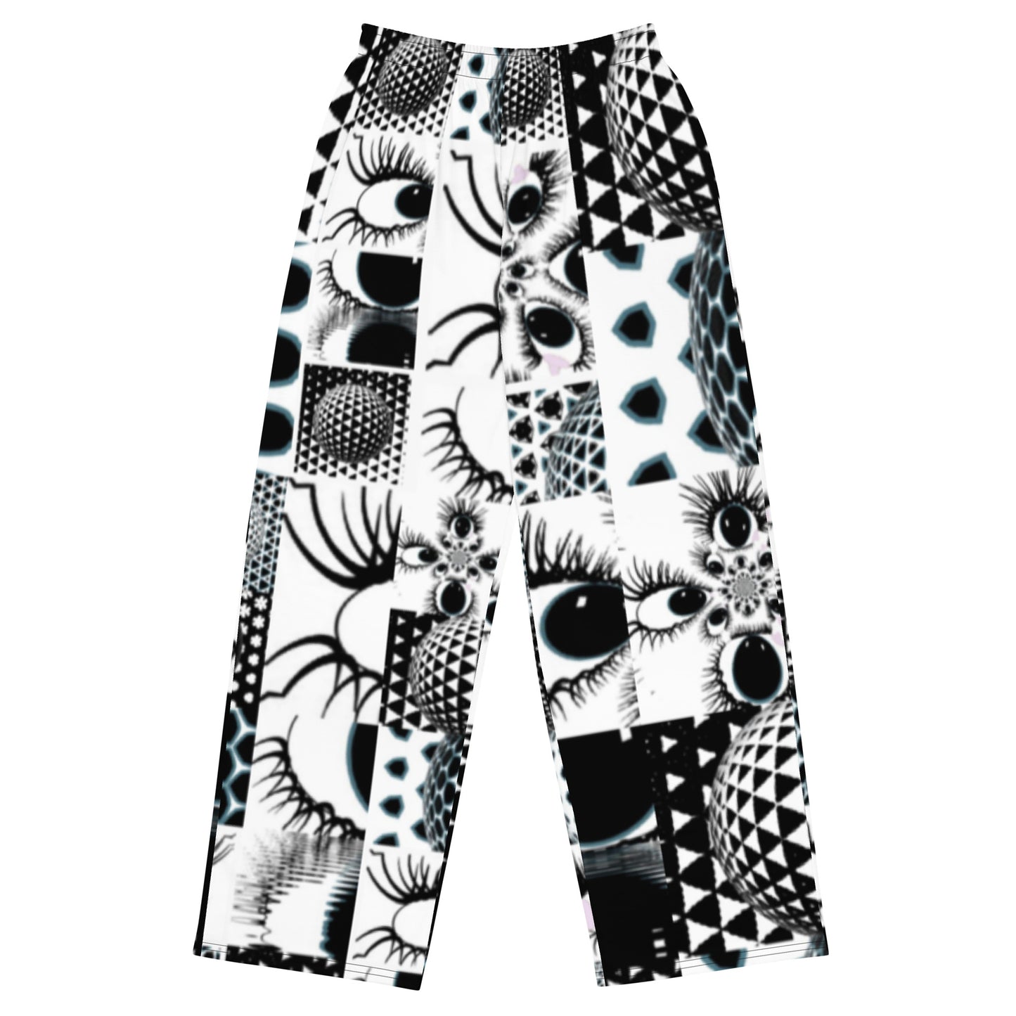 All-over print unisex wide-leg pants