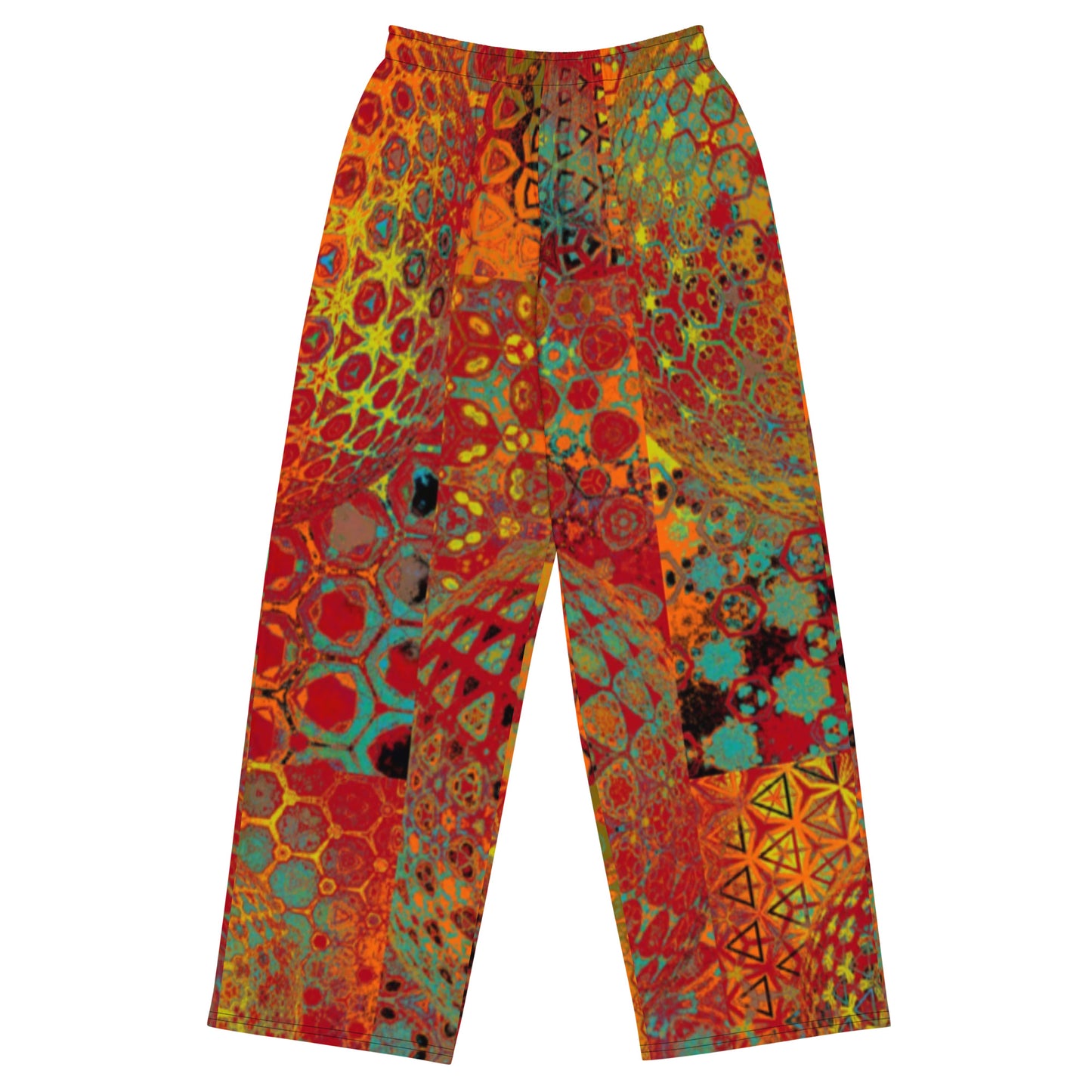 All-over print unisex wide-leg pants