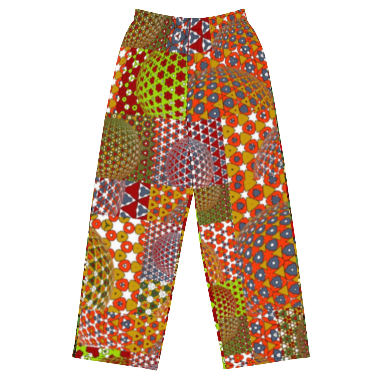 All-over print unisex wide-leg pants