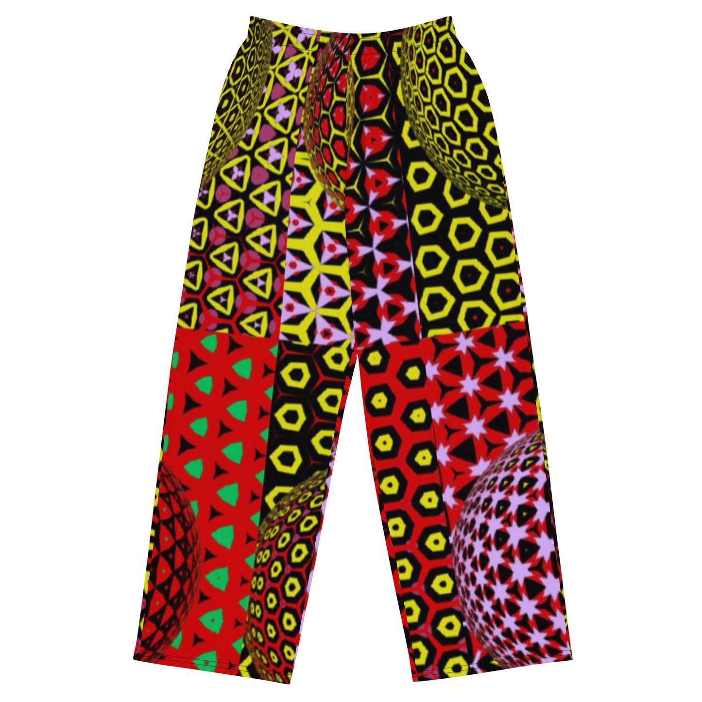 All-over print unisex wide-leg pants