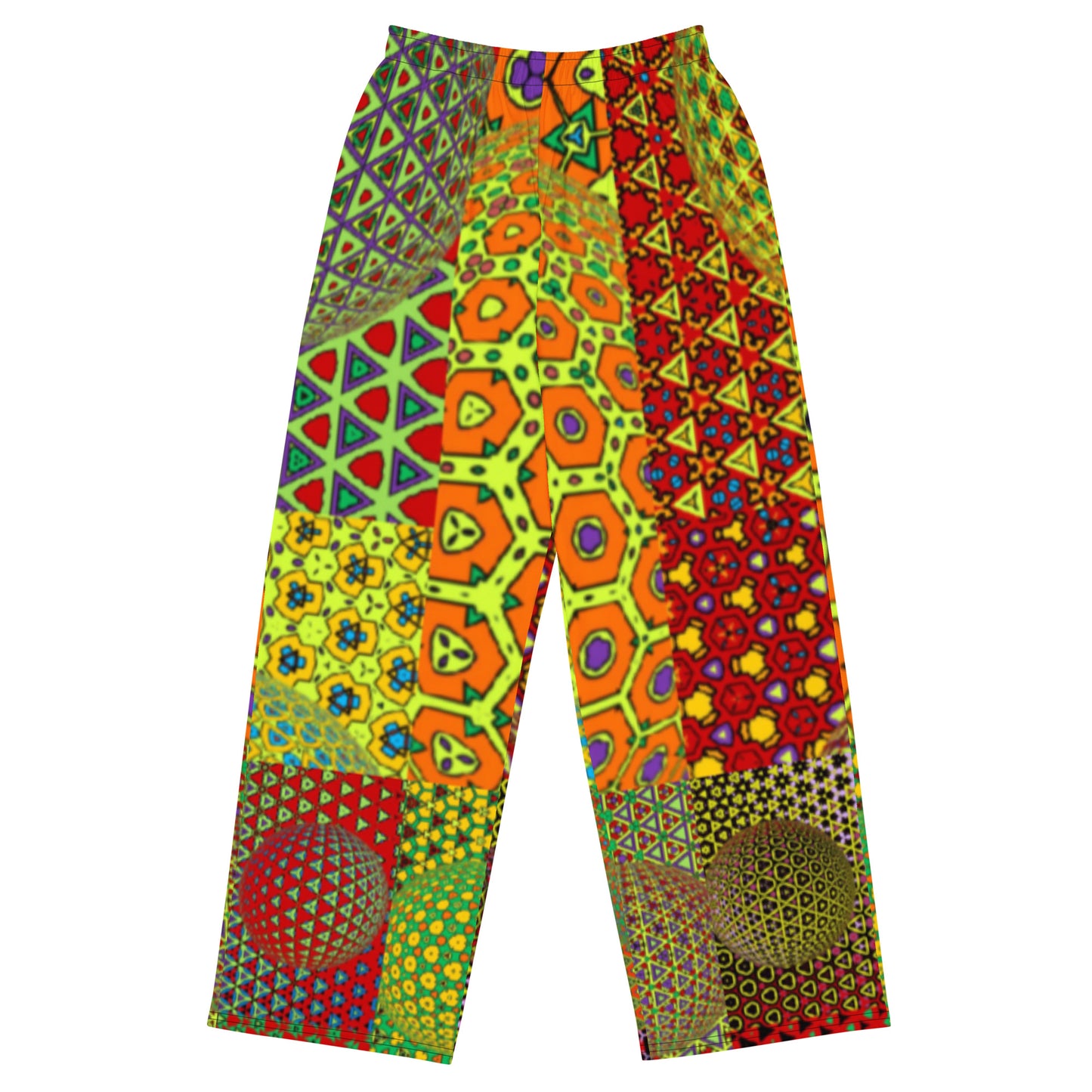 All-over print unisex wide-leg pants